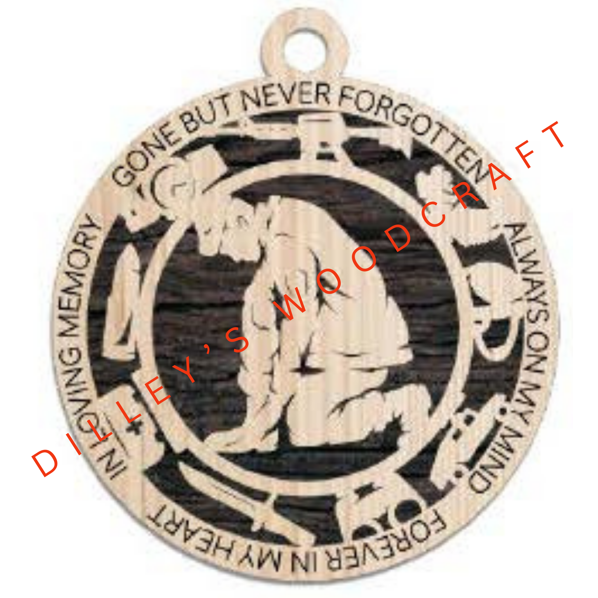 Military Ornament - Army Kneeling Memorial
