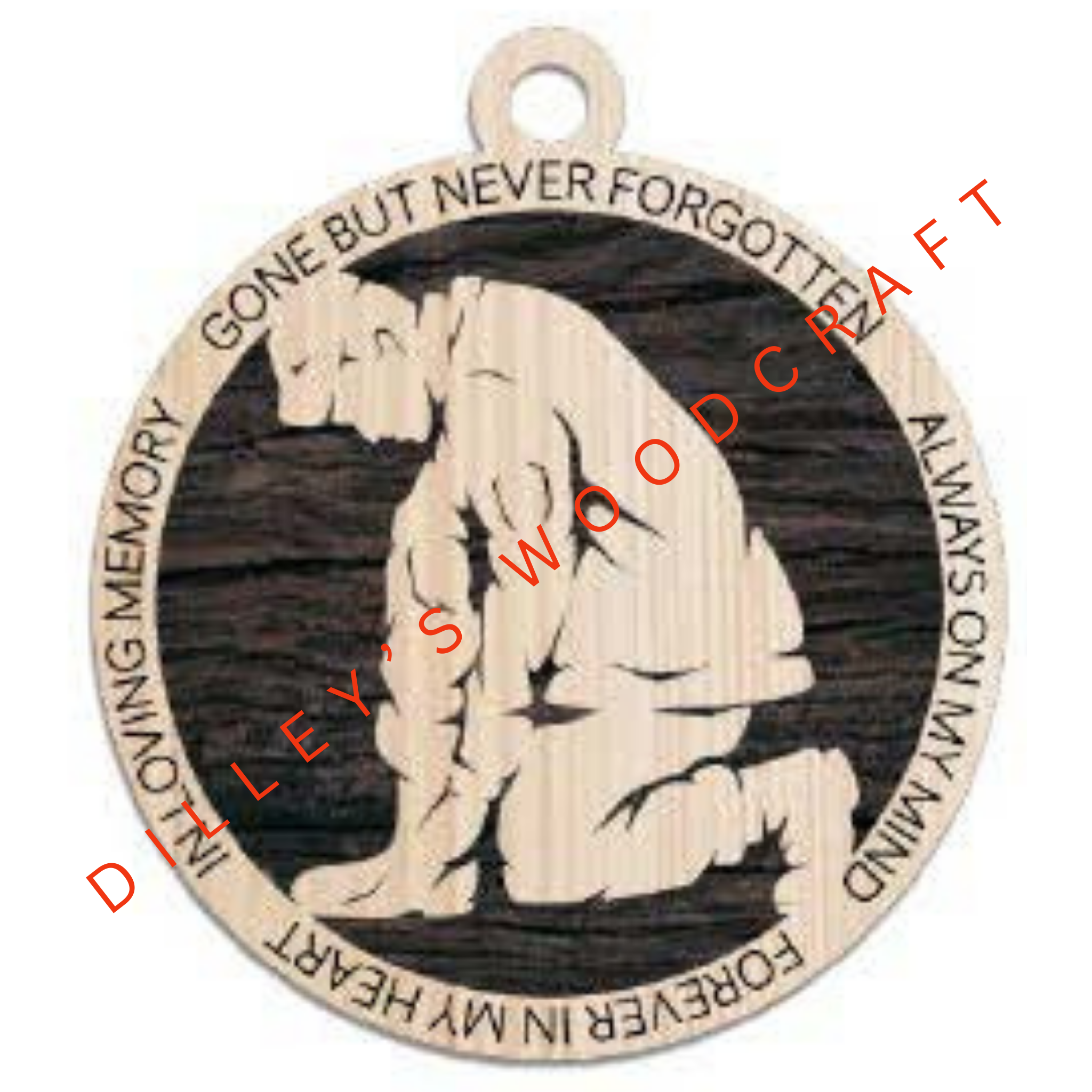 Military Ornament - Army Kneeling Memorial
