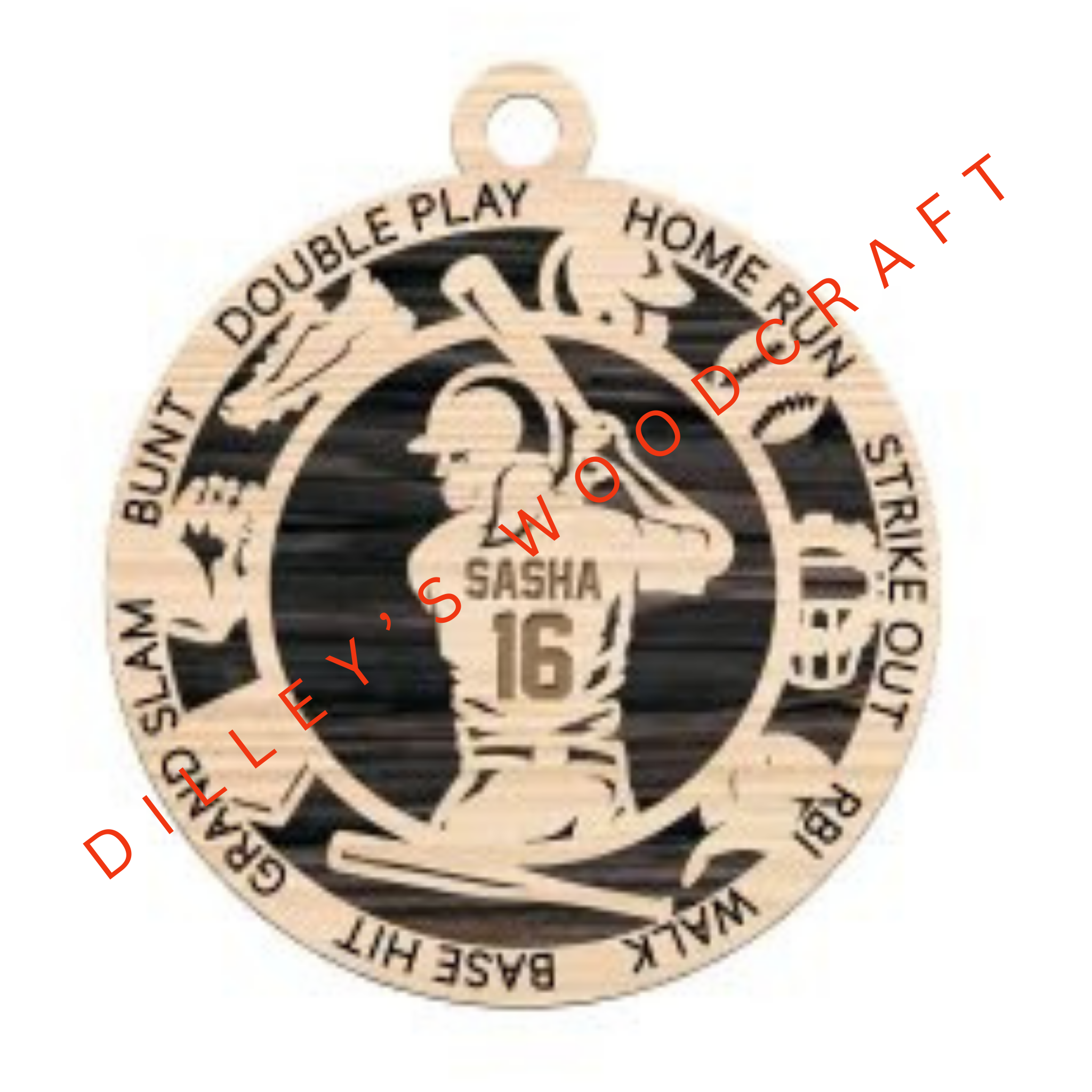 Stadium Series Ornament - Baseball (Female)