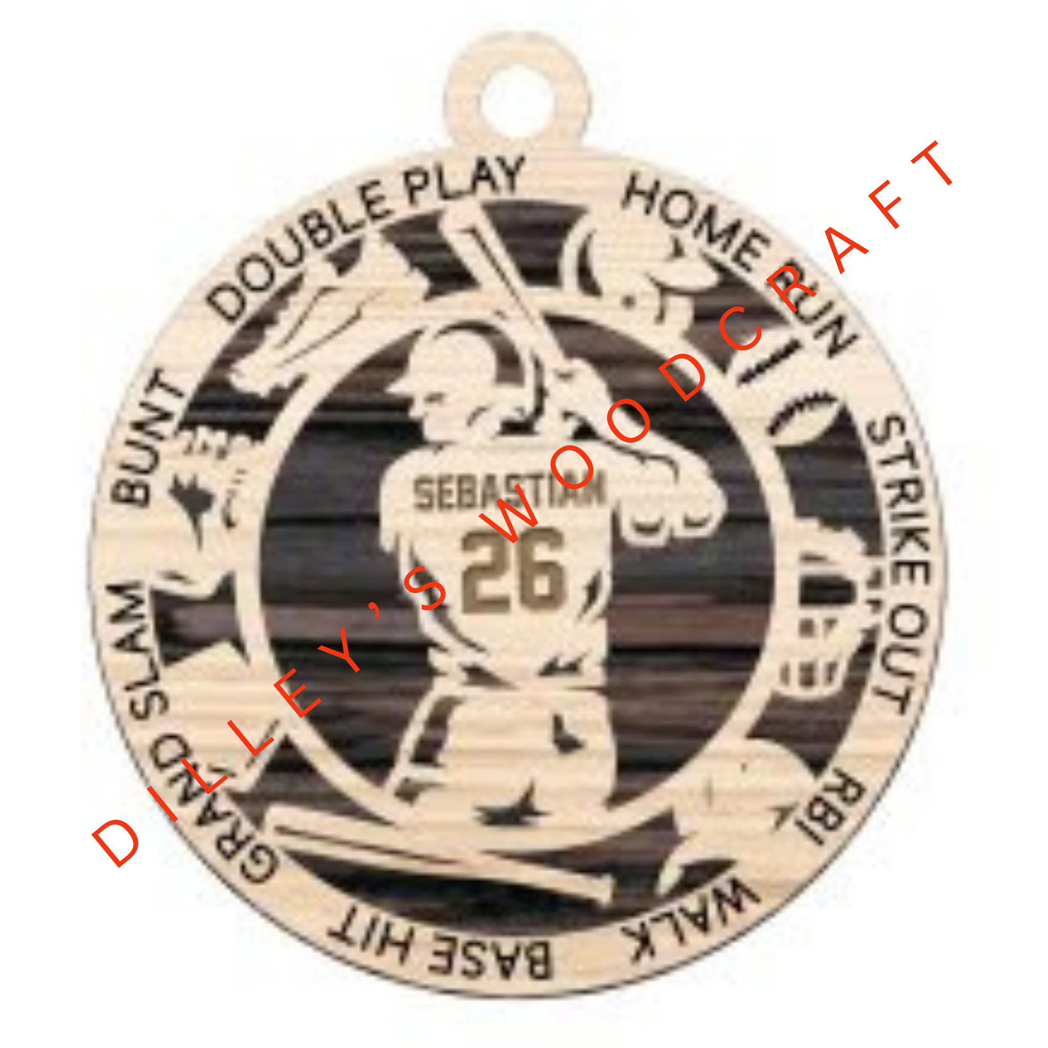 Stadium Series Ornament - Baseball (Male)