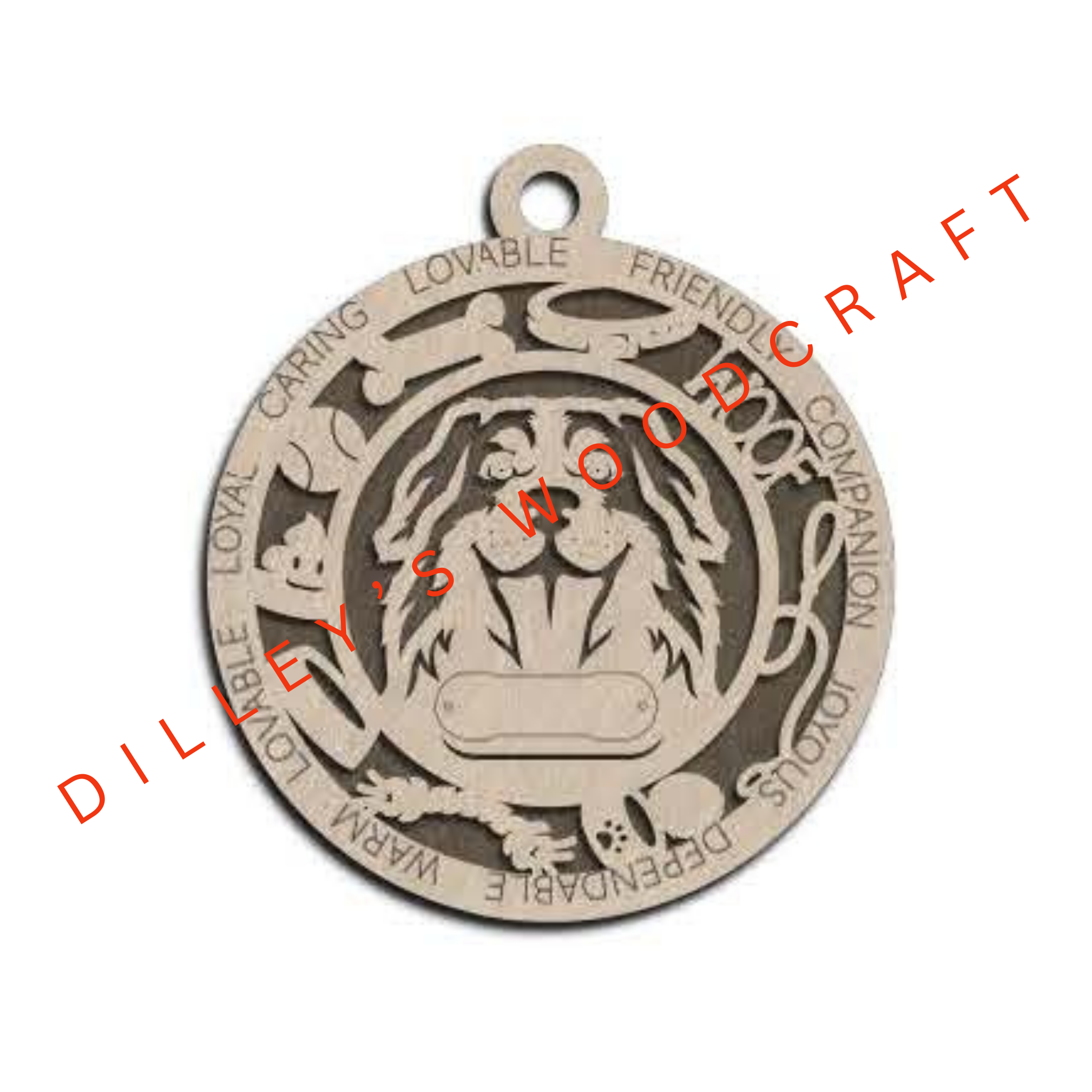 Dog Ornament Friendly - Bernese Mountain Dog