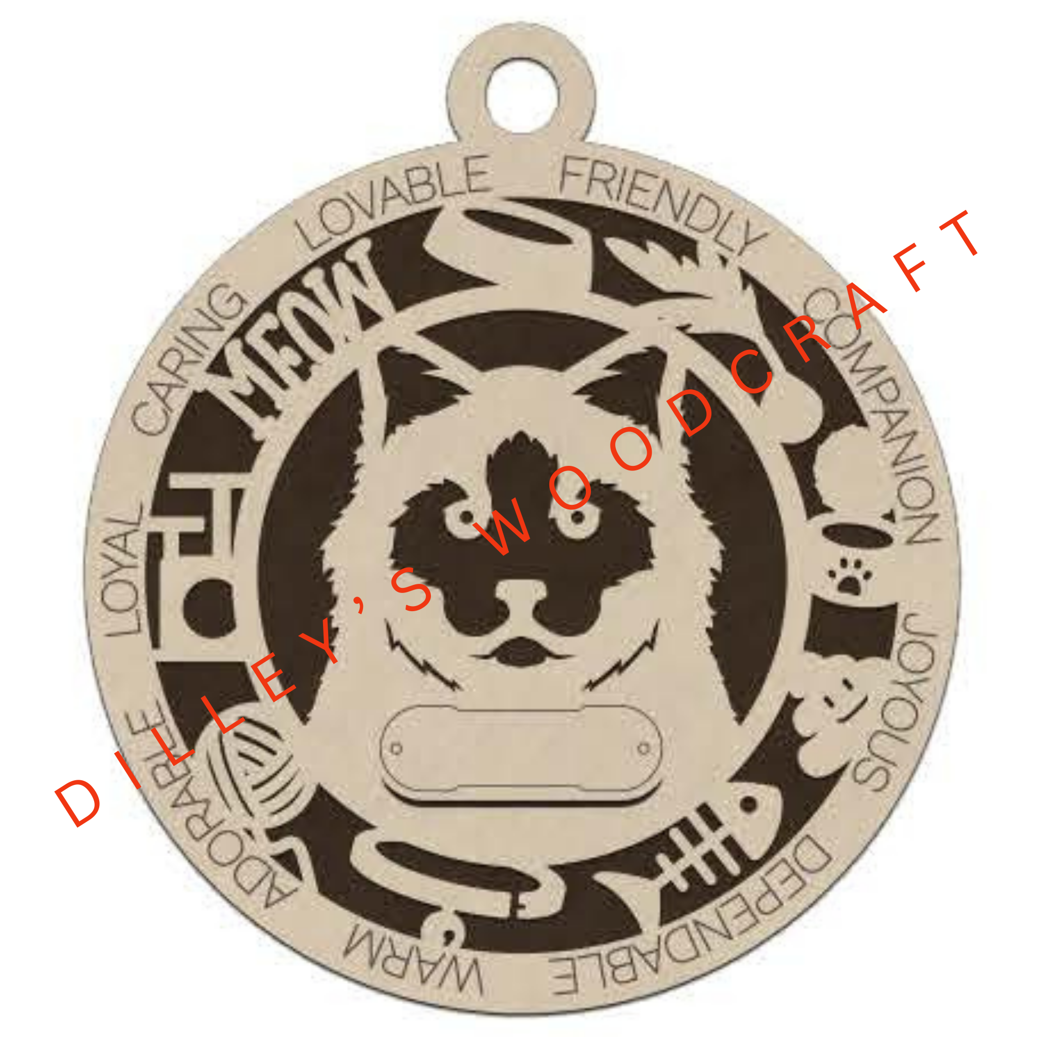 Cat Ornament Friendly - Birman Cat