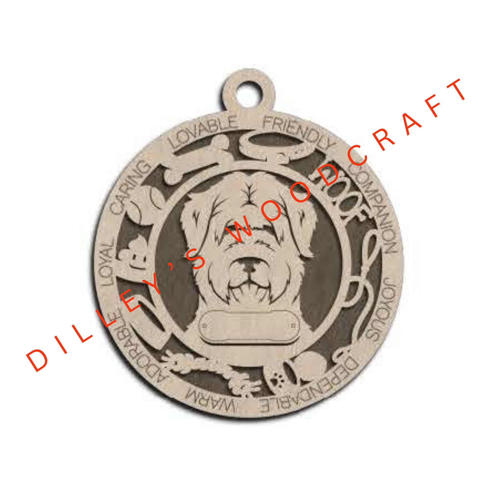 Dog Ornament Friendly - Bouvier Des Flandres