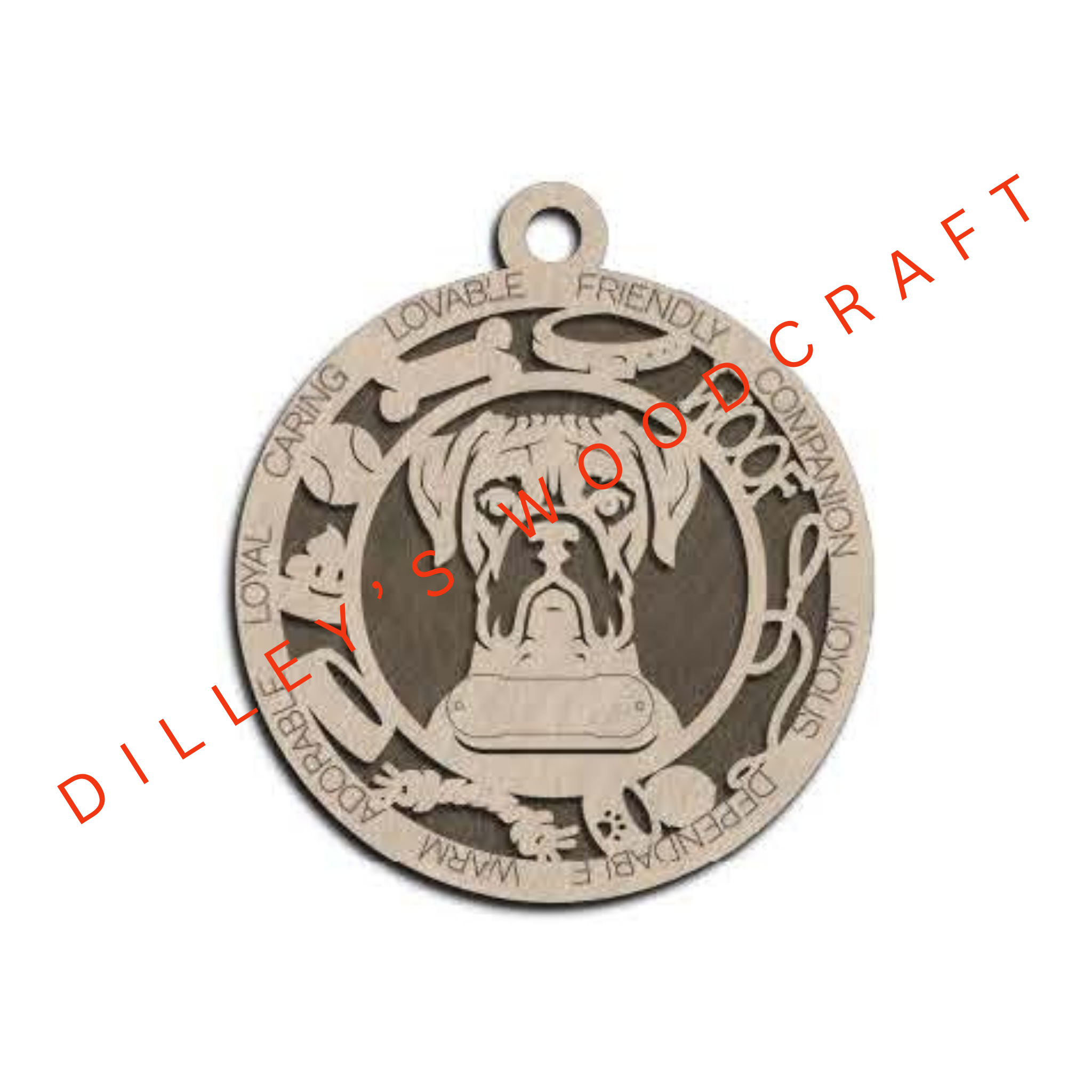 Dog Ornament Friendly - Boxer