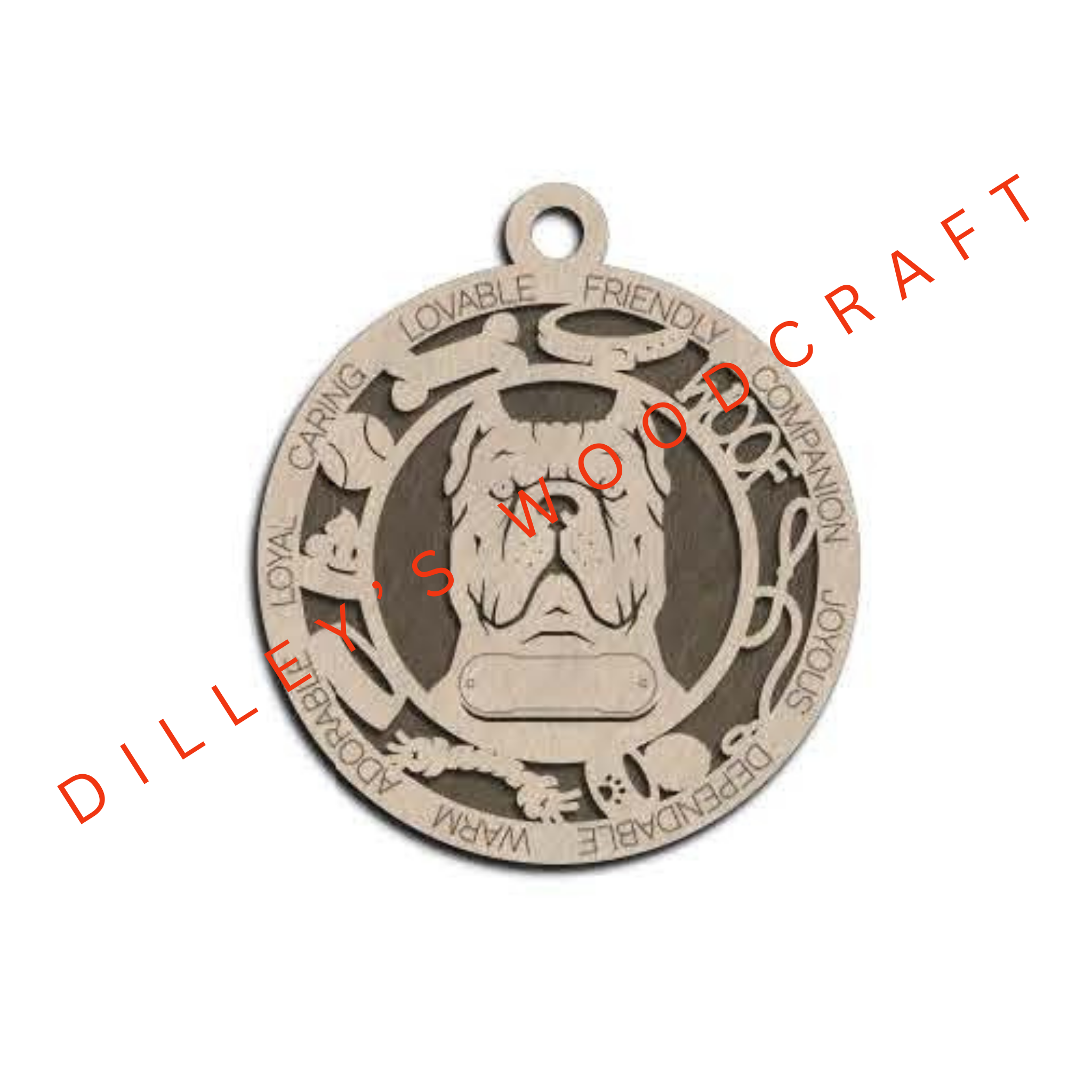 Dog Ornament Friendly - Cane Corso (Cropped)