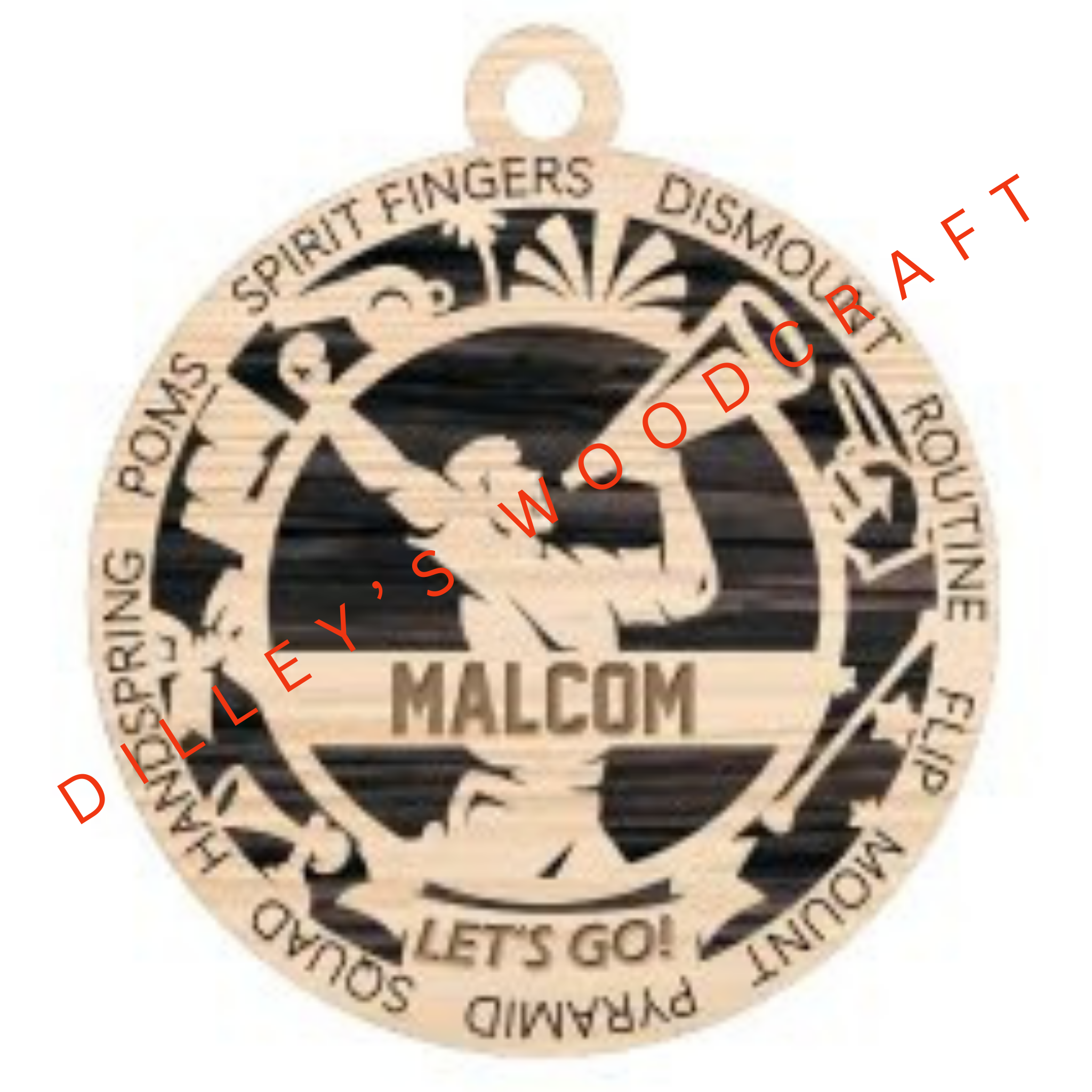 Stadium Series Ornament - Cheerleading (Male)