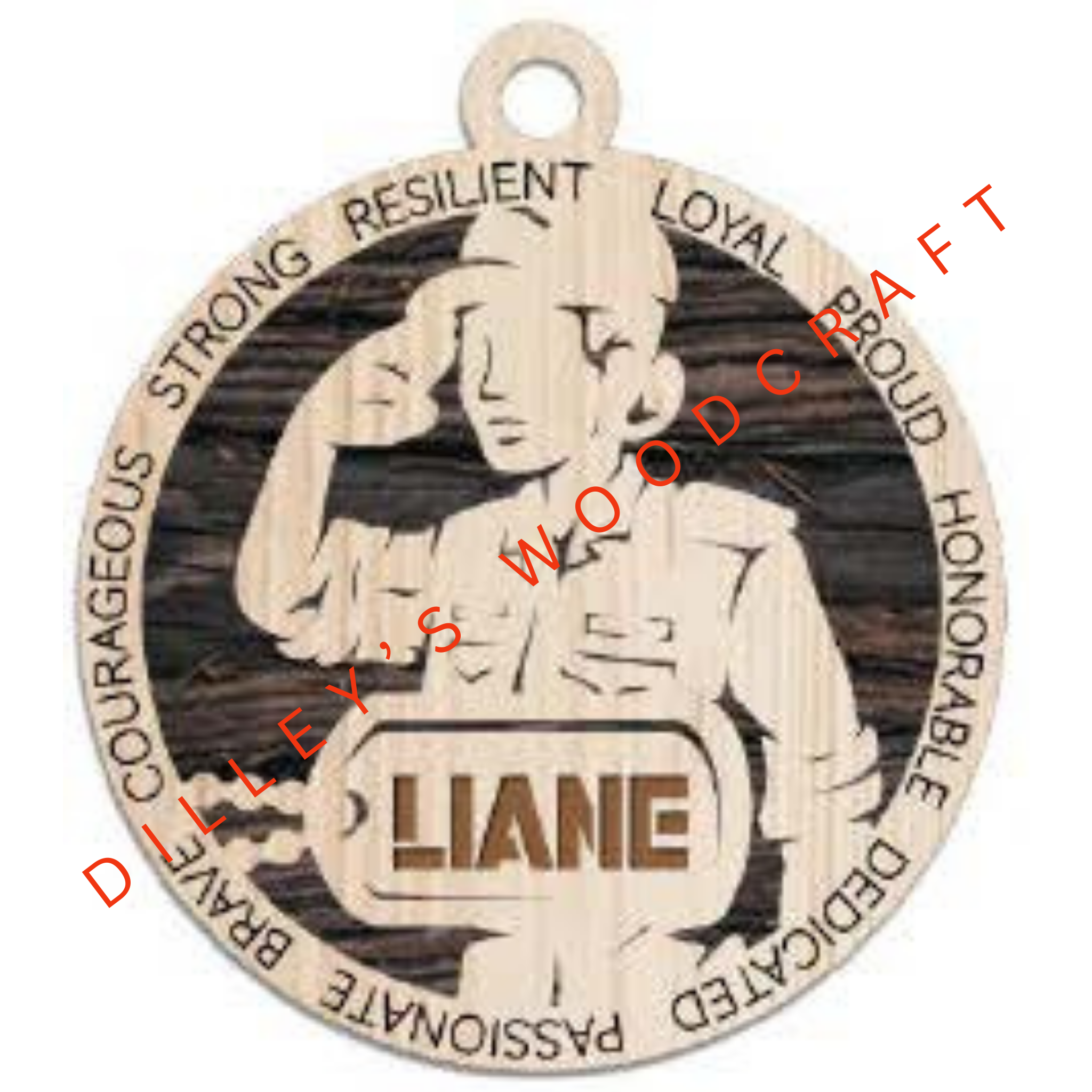 Military Ornament - Coast Guard Field Uniform (Female)