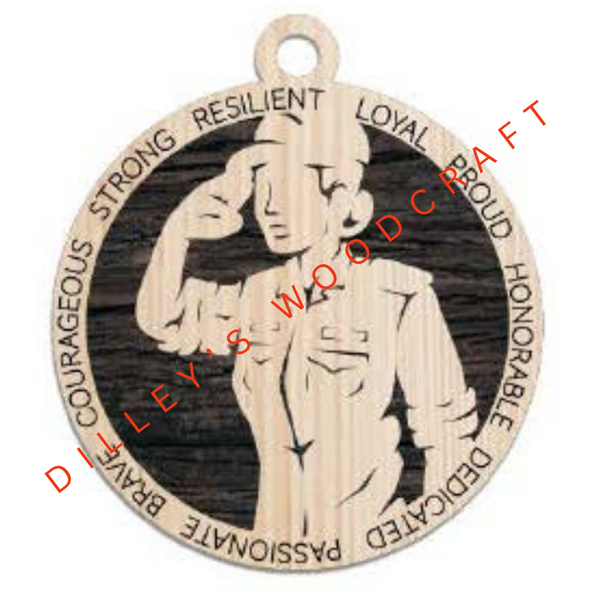 Military Ornament - Coast Guard Field Uniform (Female)