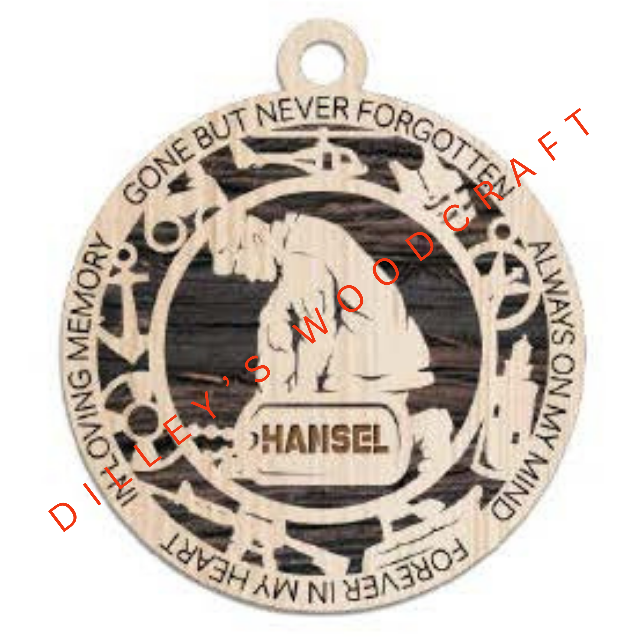 Military Ornament - Coast Guard Kneeled Memorial