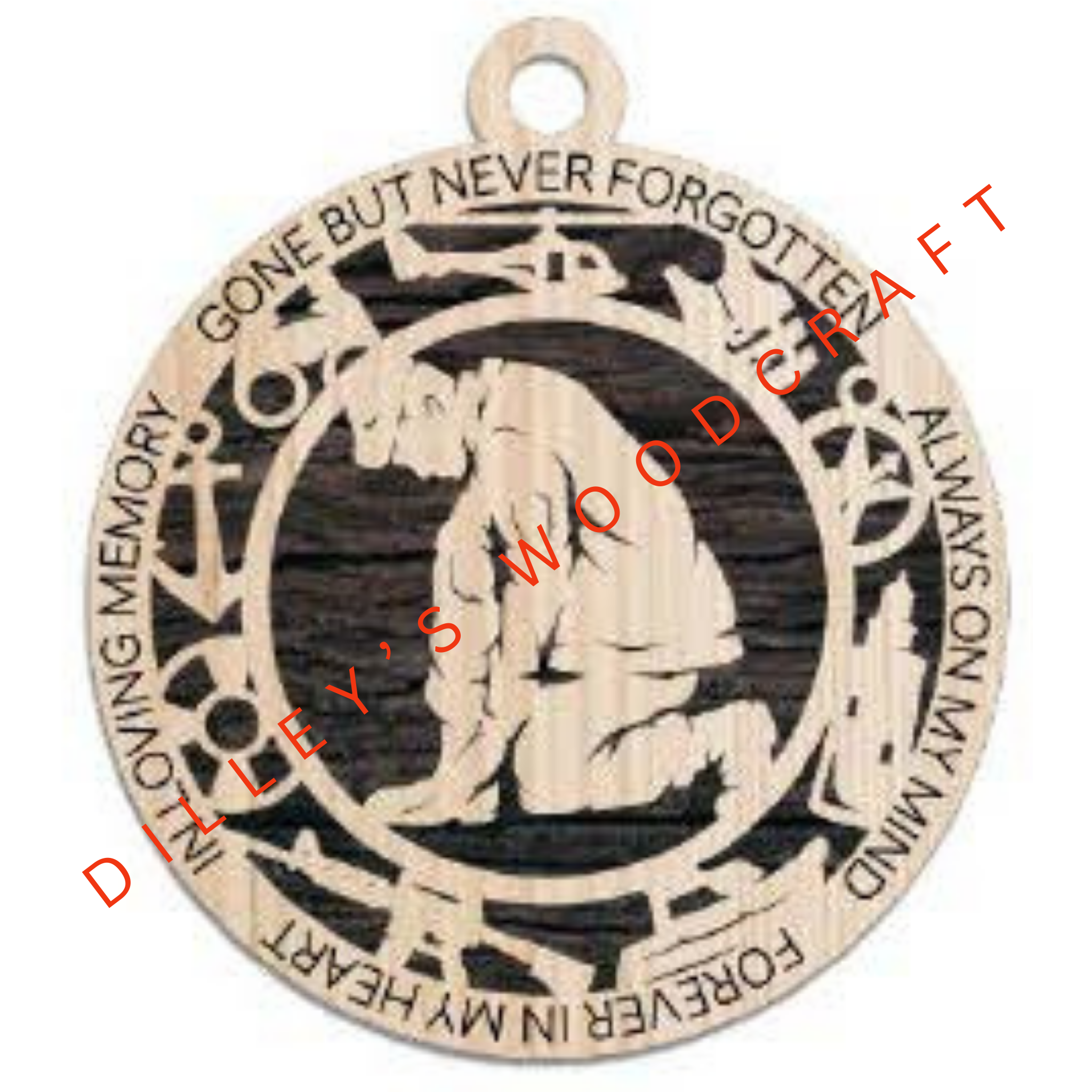 Military Ornament - Coast Guard Kneeled Memorial