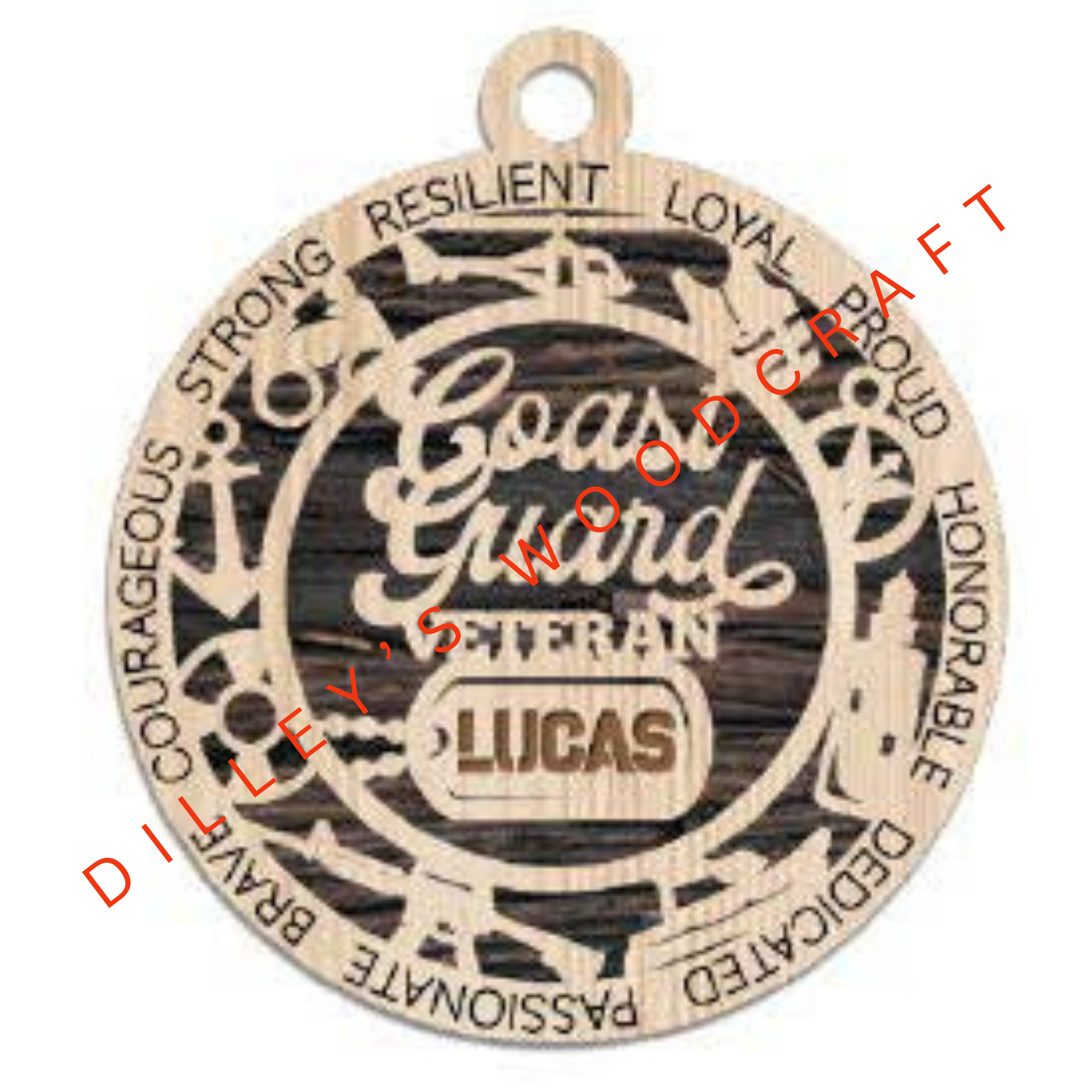 Military Ornament - Coast Guard Veteran