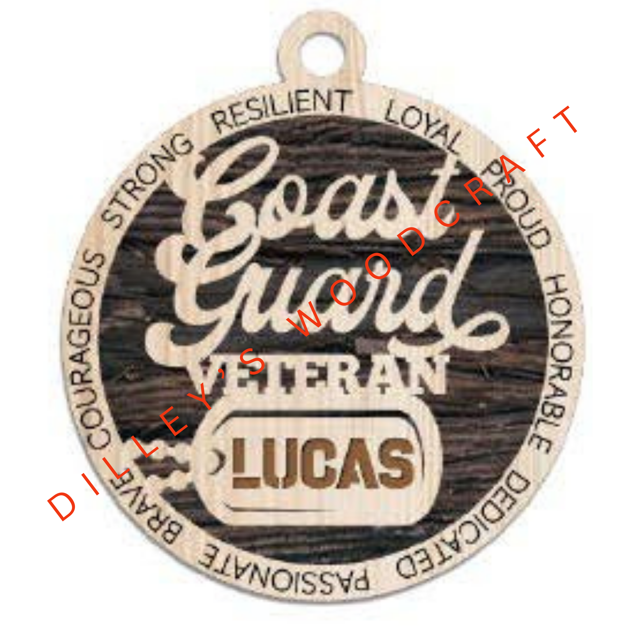Military Ornament - Coast Guard Veteran