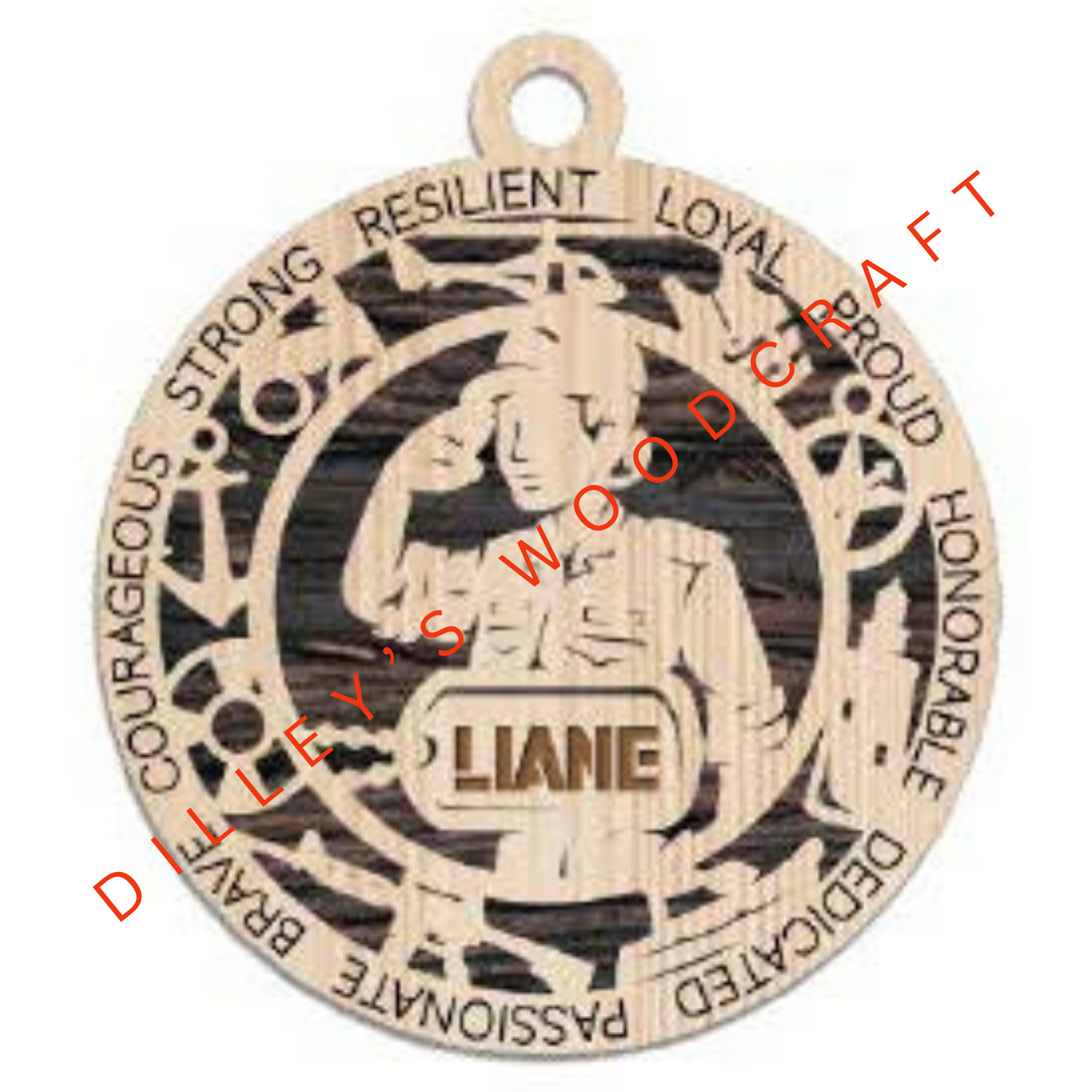 Military Ornament - Coast Guard Field Uniform (Female)