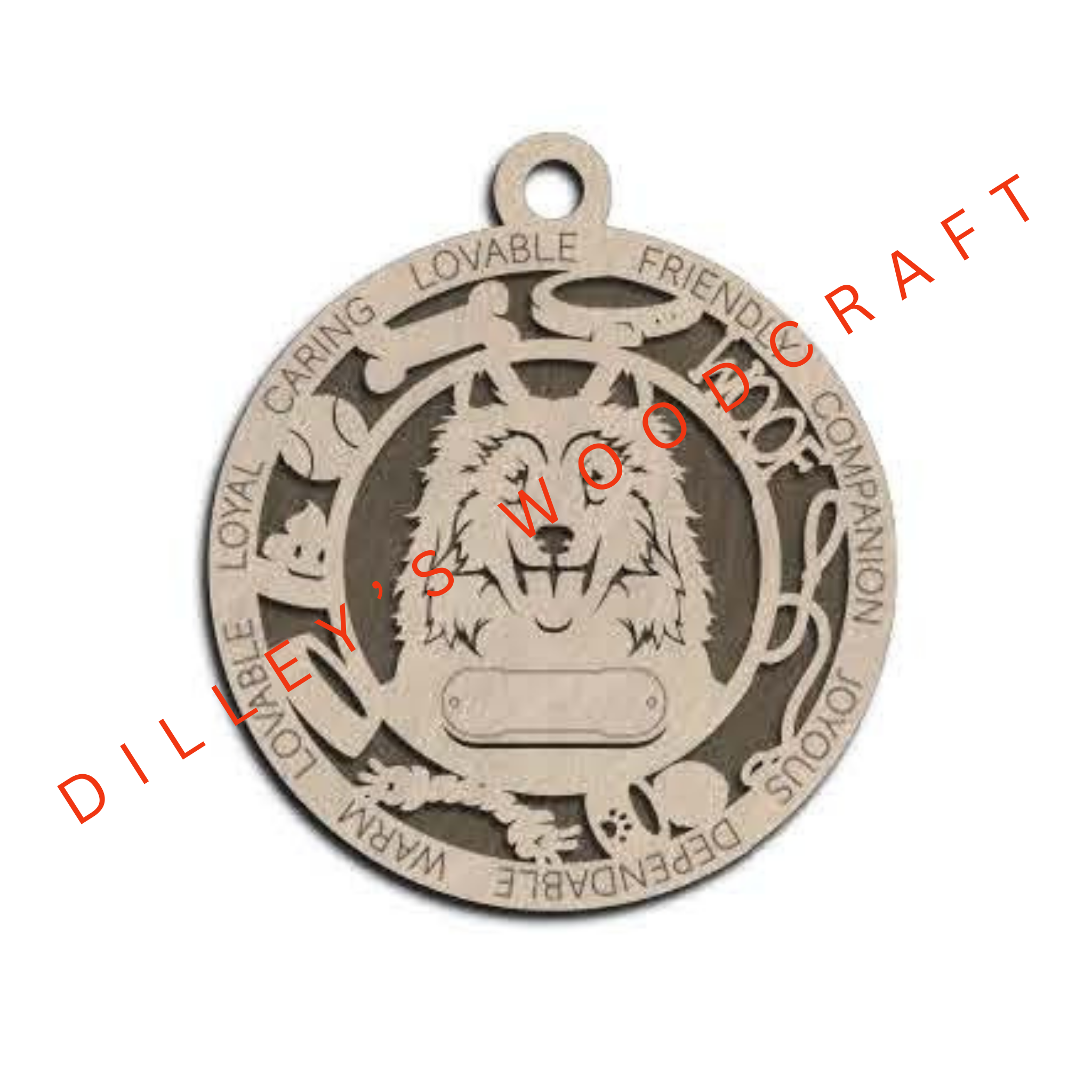 Dog Ornament Friendly - Collie