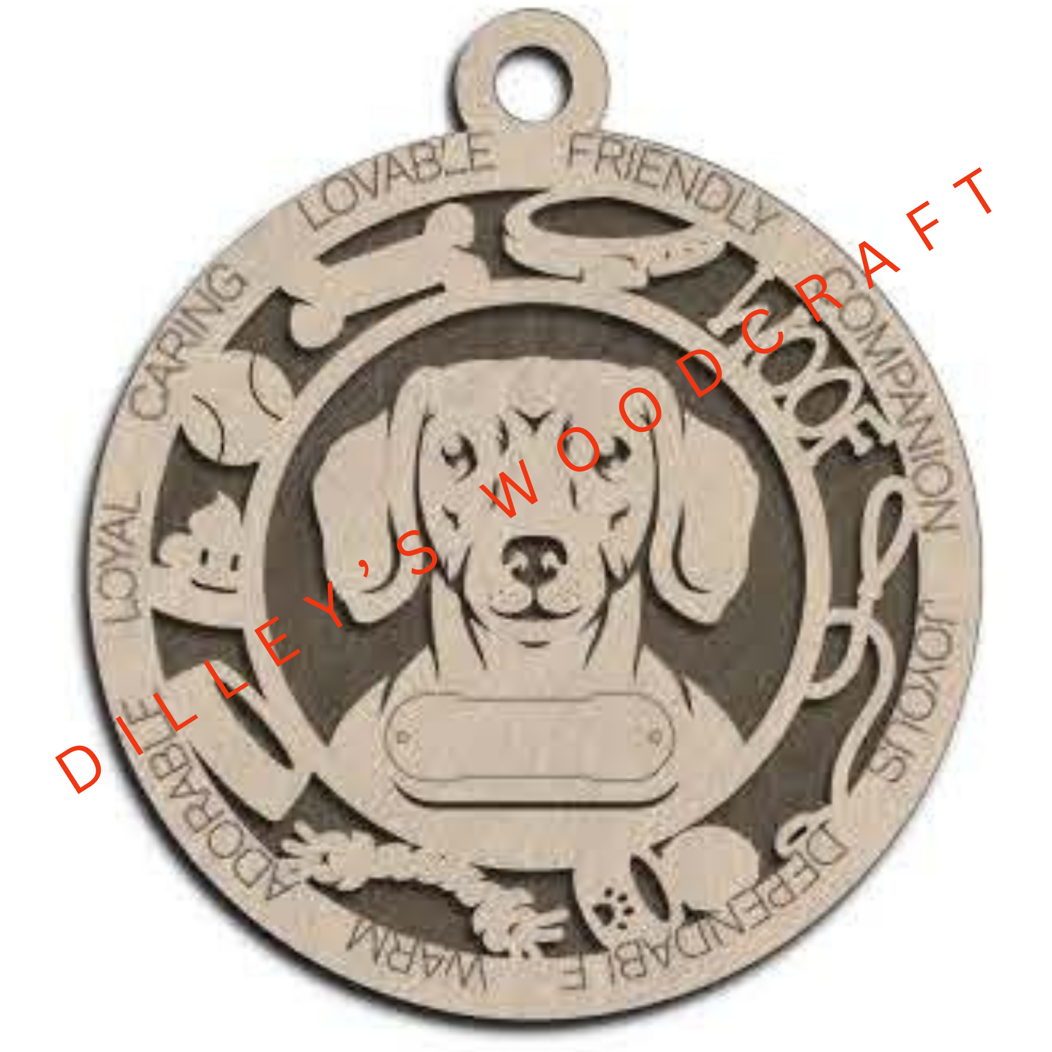 Dog Ornament Friendly - Dachshund (Short Hair)