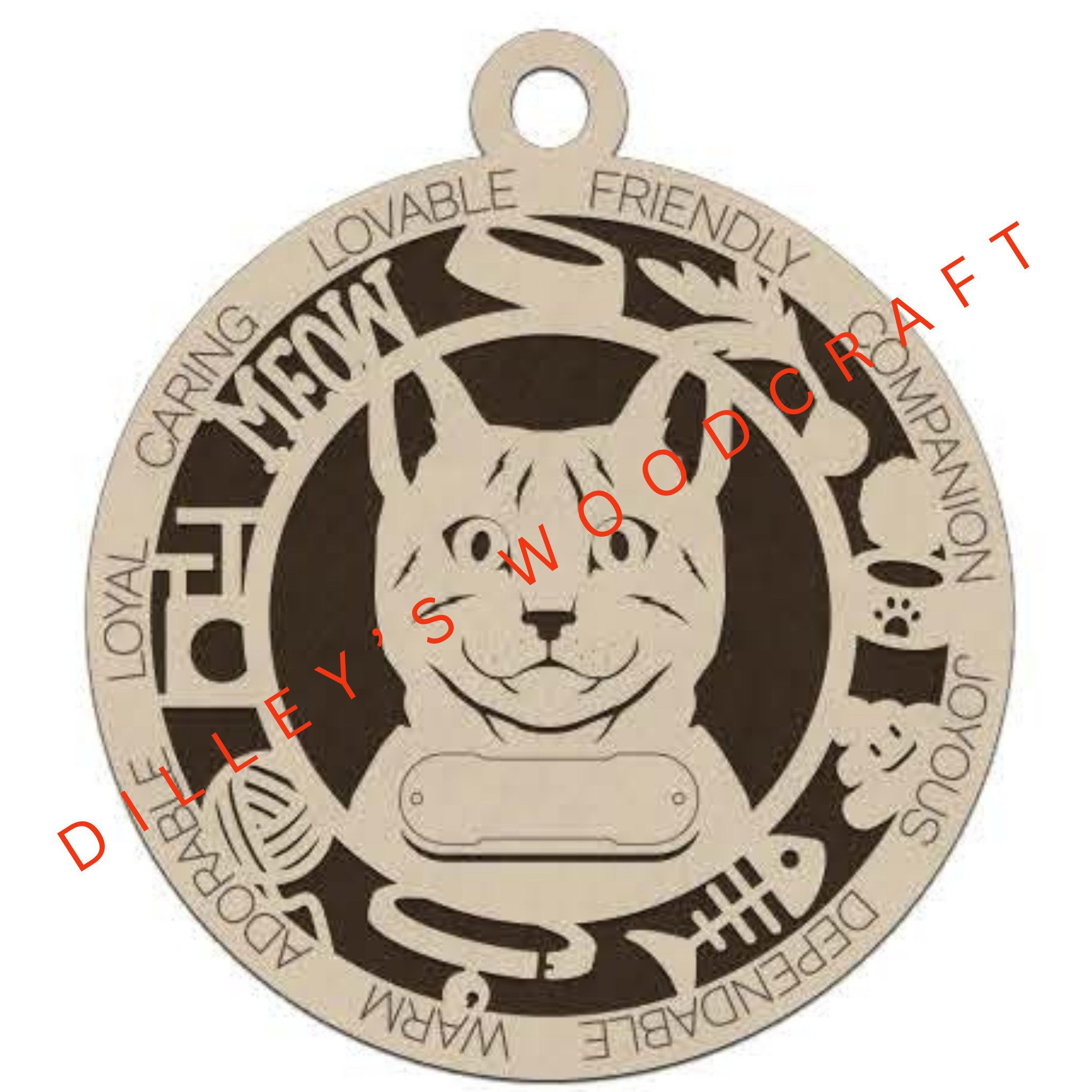 Cat Ornament Friendly - Egyptian Mau Cat