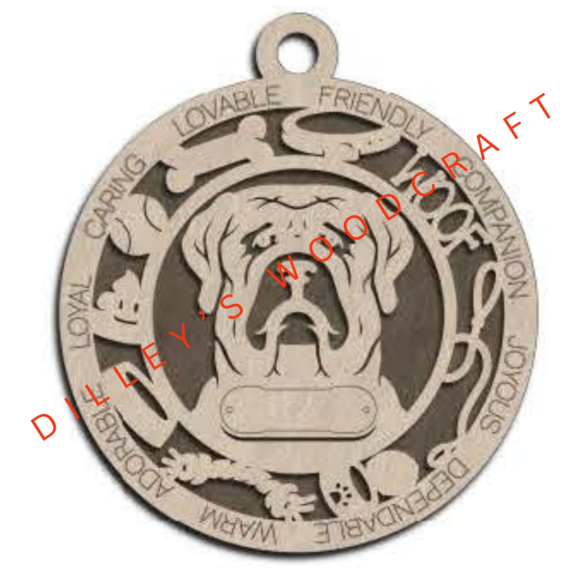 Dog Ornament Friendly - English Mastiff