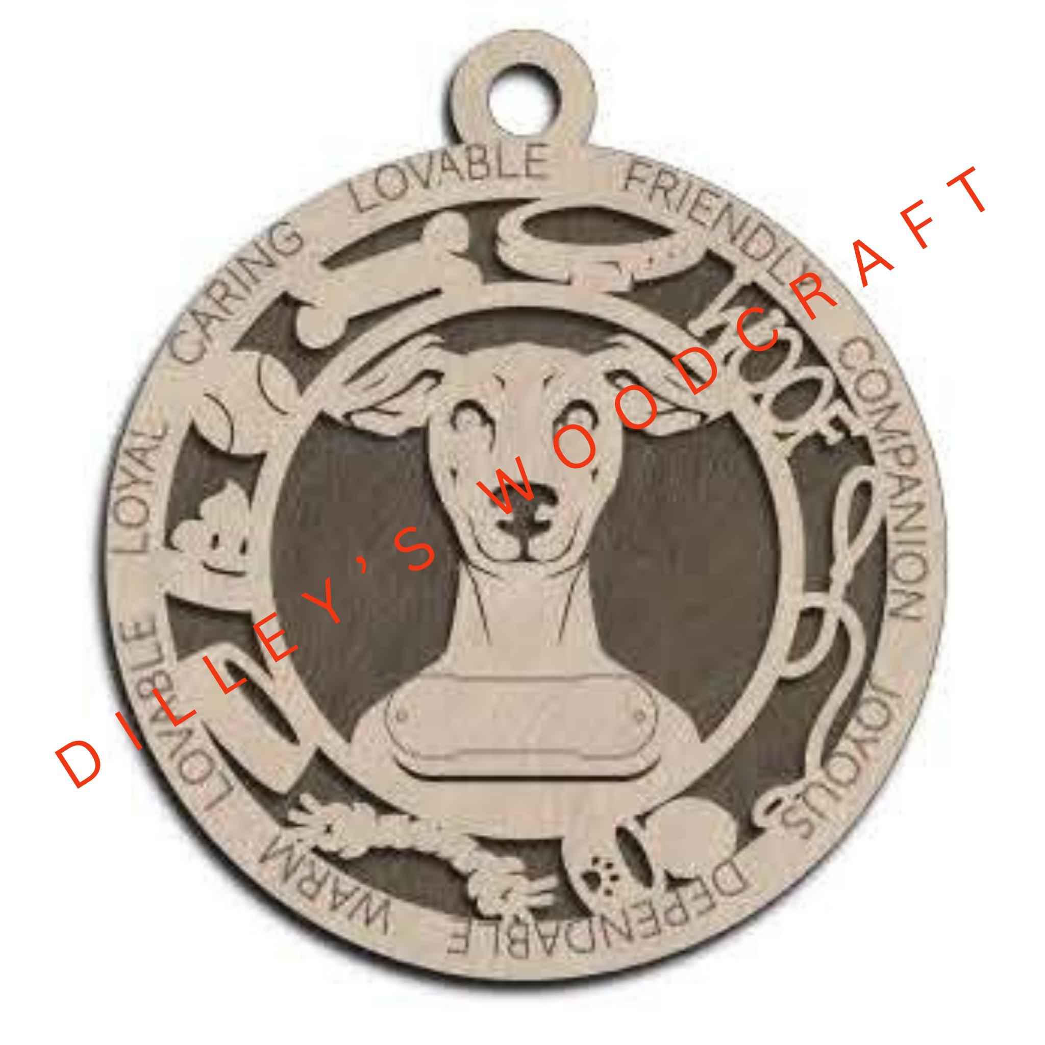 Dog Ornament Friendly - Italian Greyhound