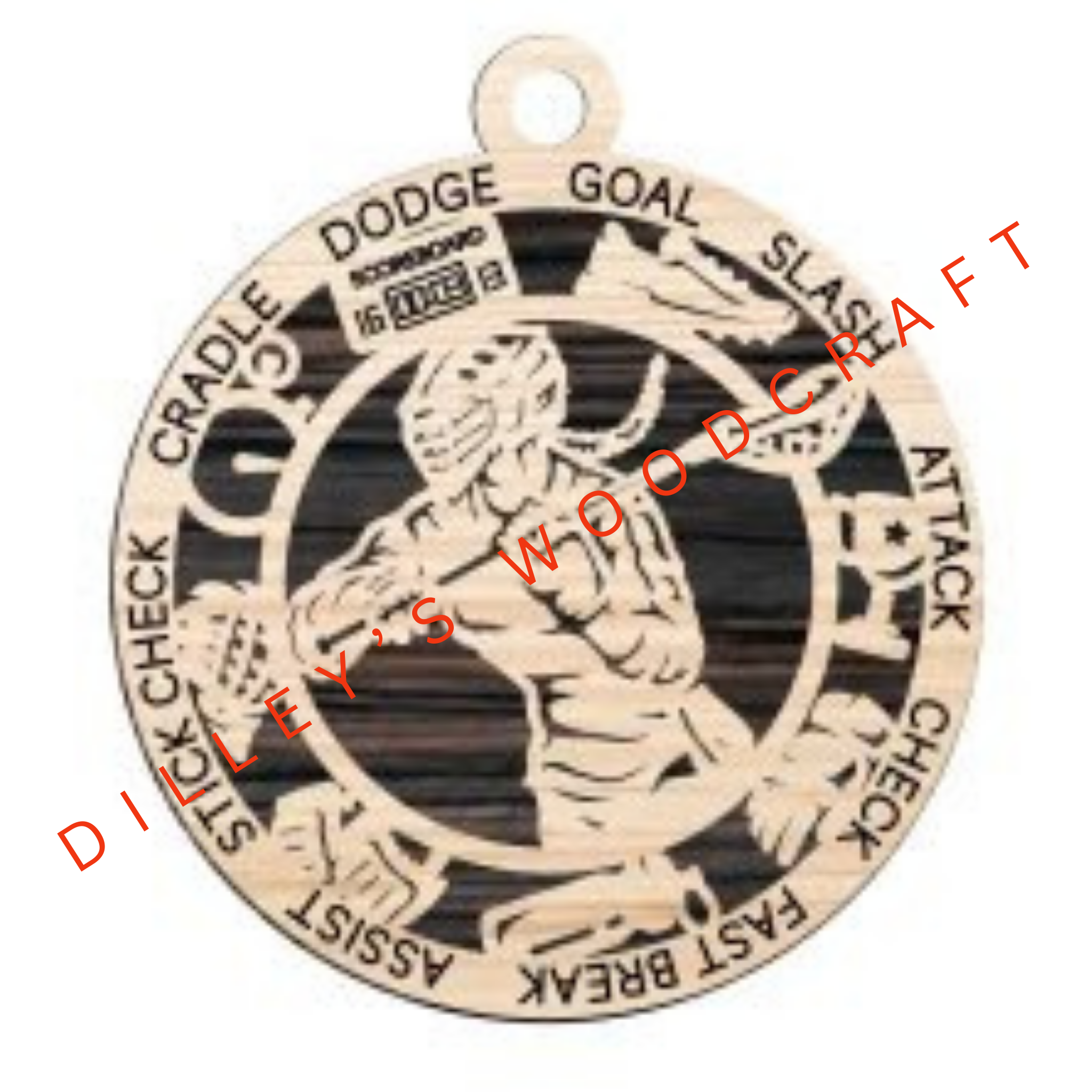Stadium Series Ornament - Lacrosse (Female)