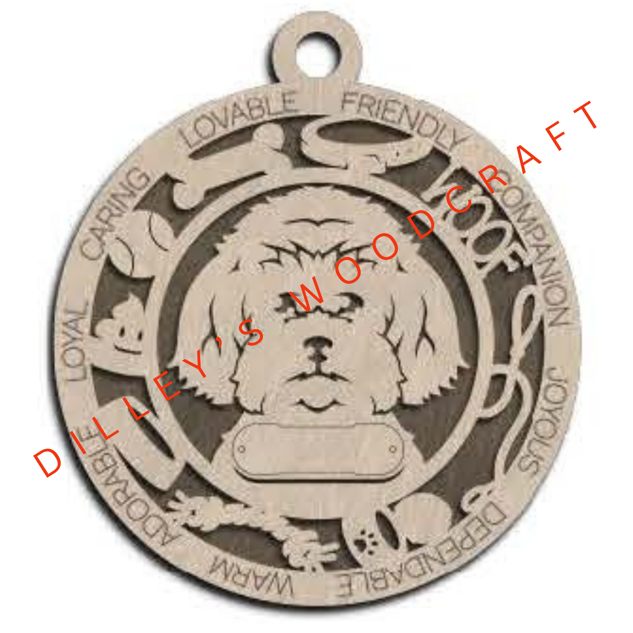 Dog Ornament Friendly - Maltipoo