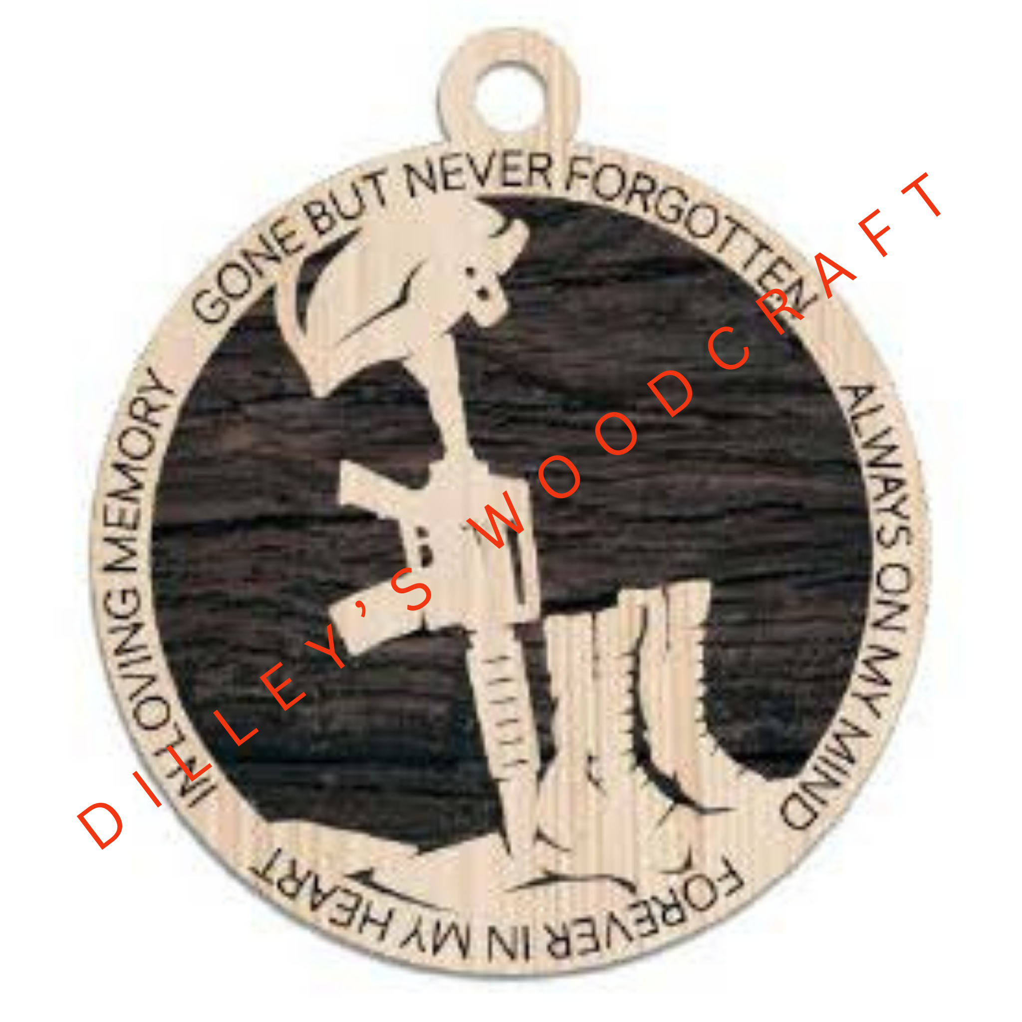 Military Ornament - Marine Gun Memorial