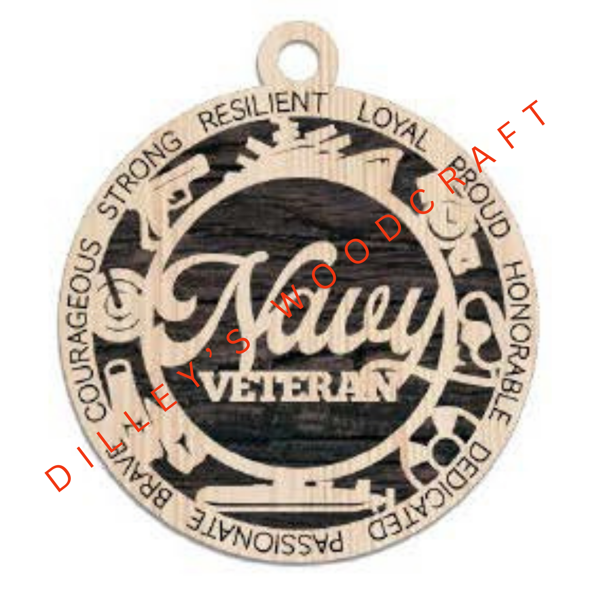 Military Ornament - Navy Veteran
