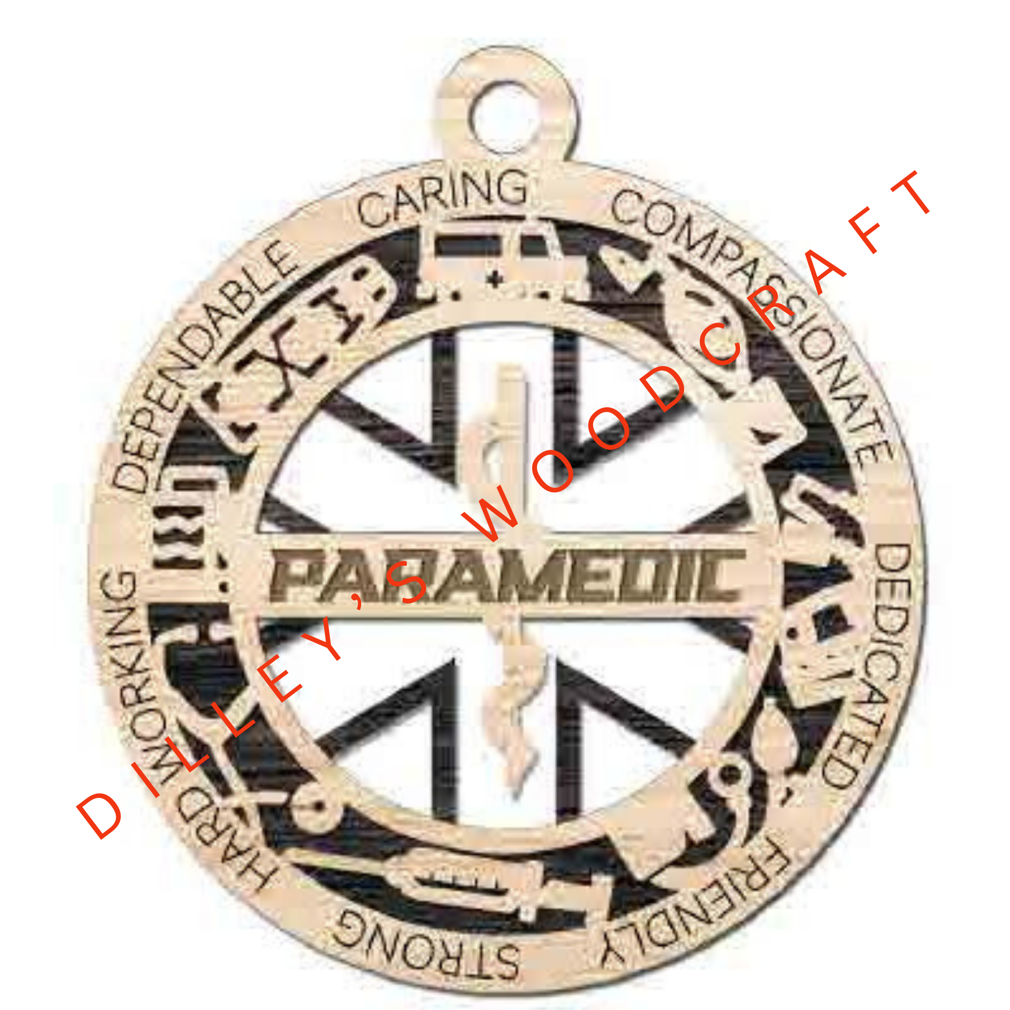 Military Ornament - Paramedic (Double Layer)