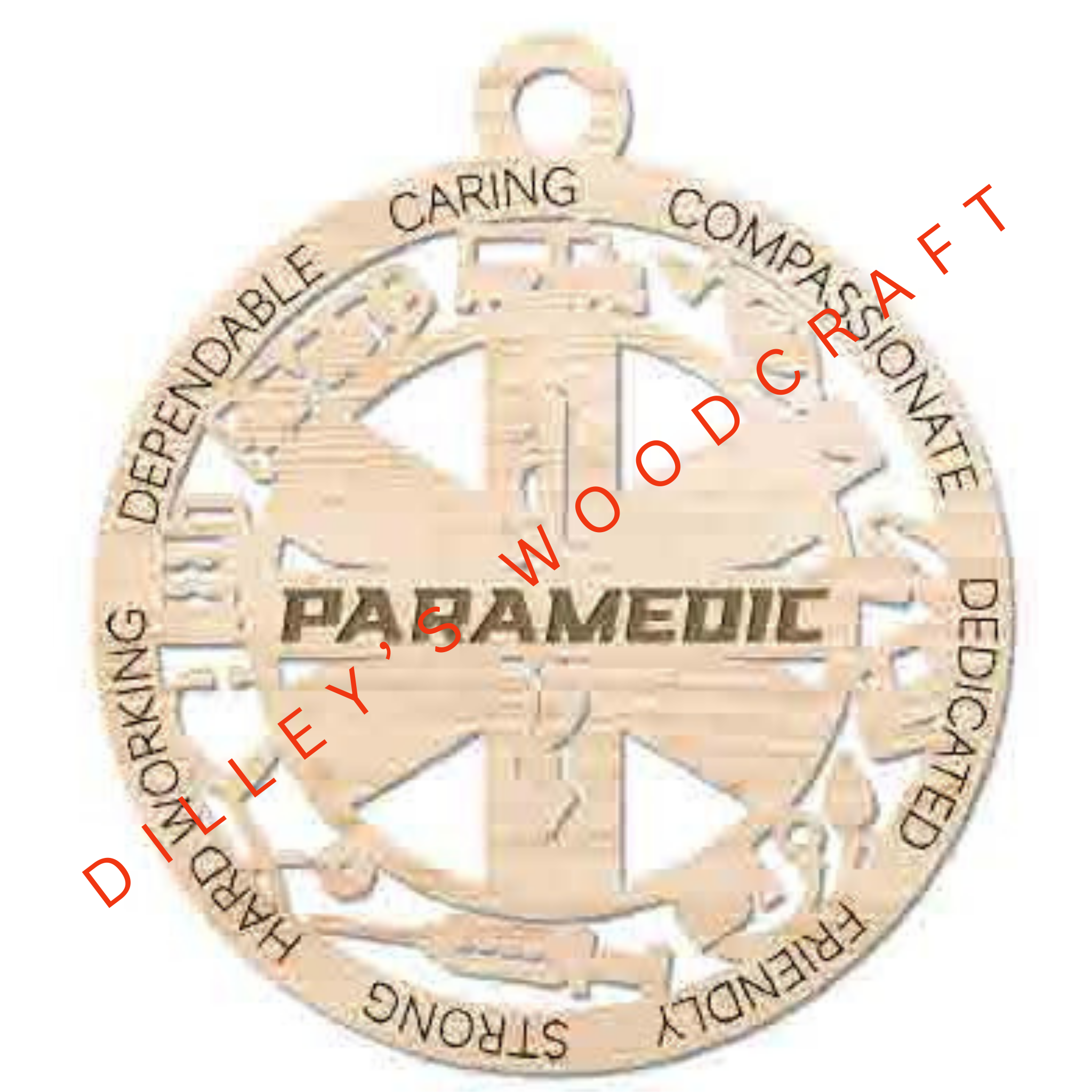 Military Ornament - Paramedic (Single Layer)