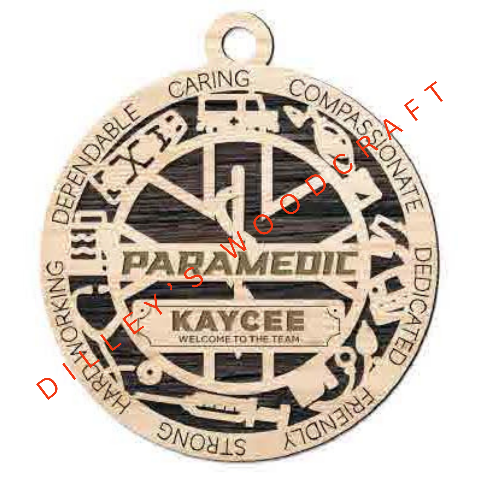 Military Ornament - Paramedic (Single Layer)