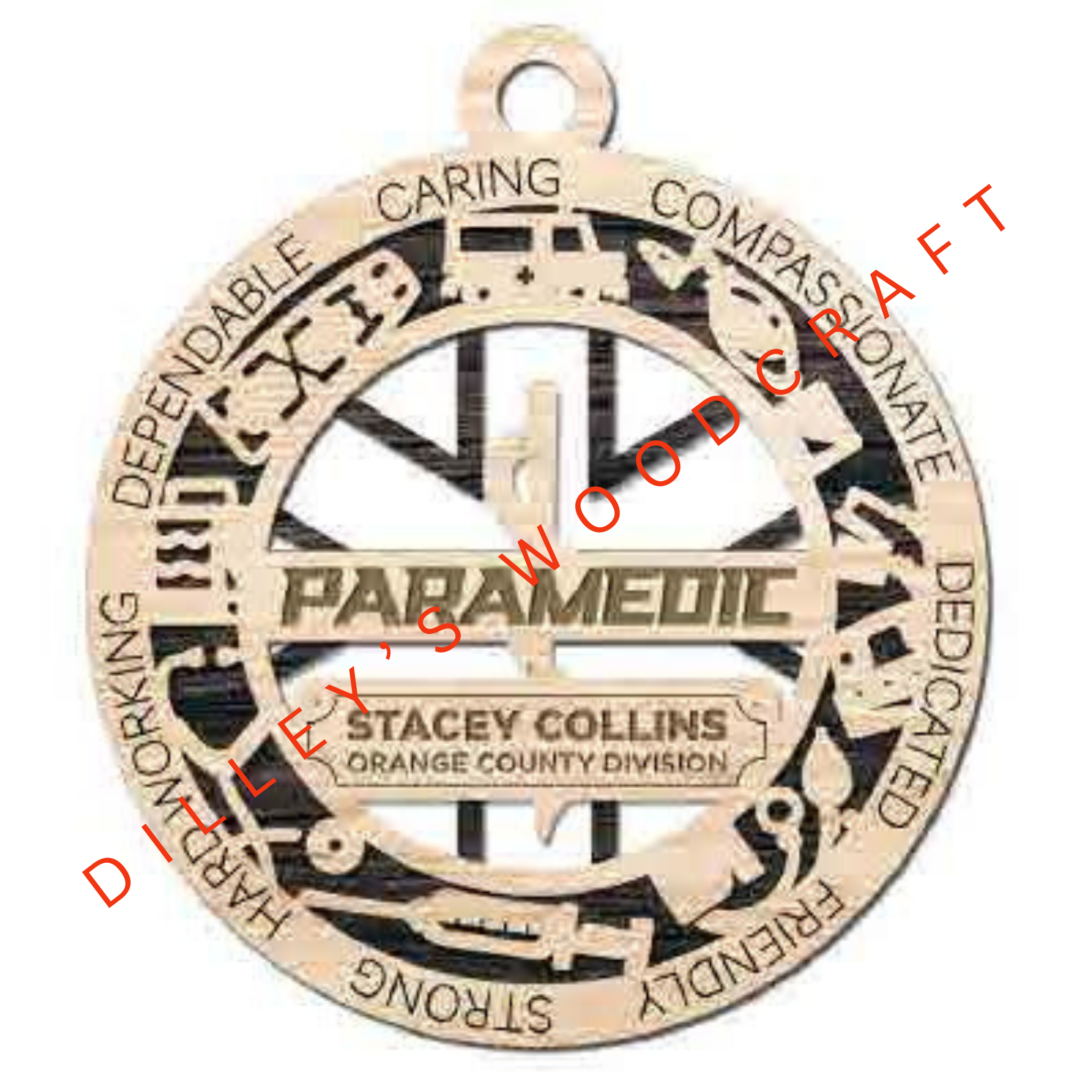 Military Ornament - Paramedic (Double Layer)