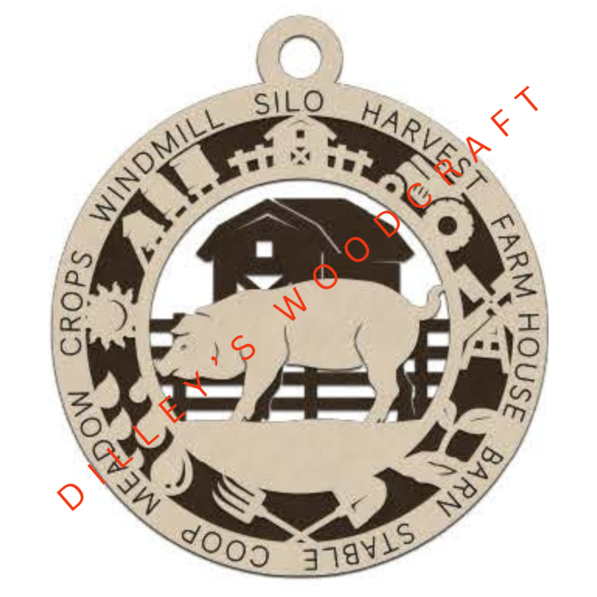 Farm Fresh Ornaments - Pig