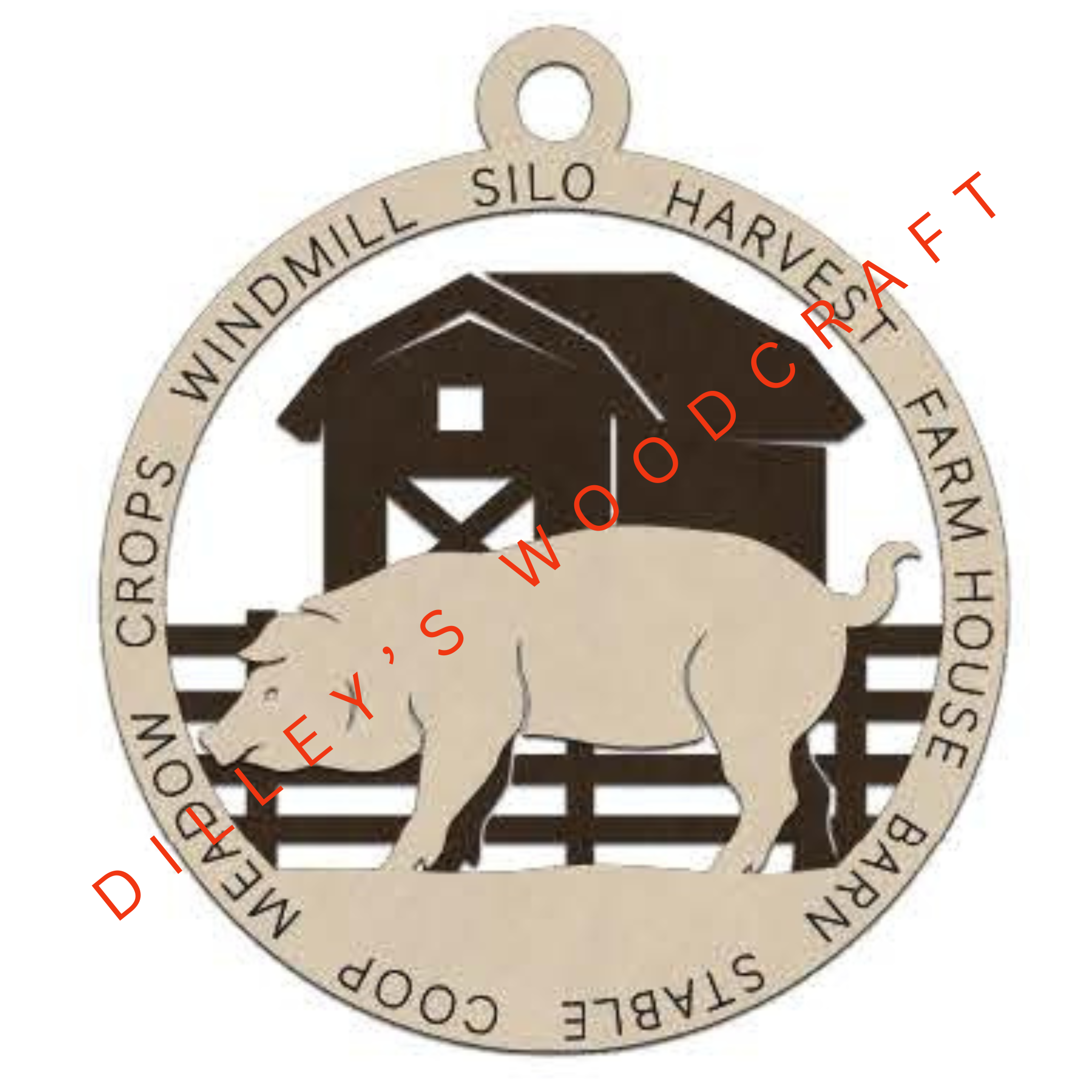 Farm Fresh Ornaments - Pig