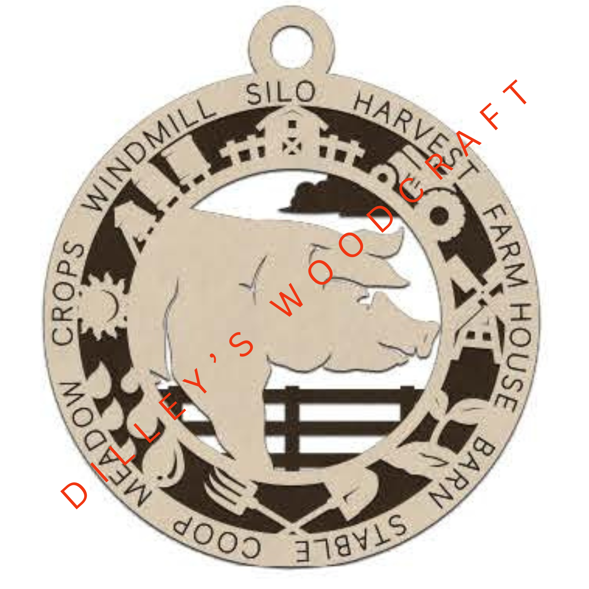 Farm Fresh Ornaments - Pig