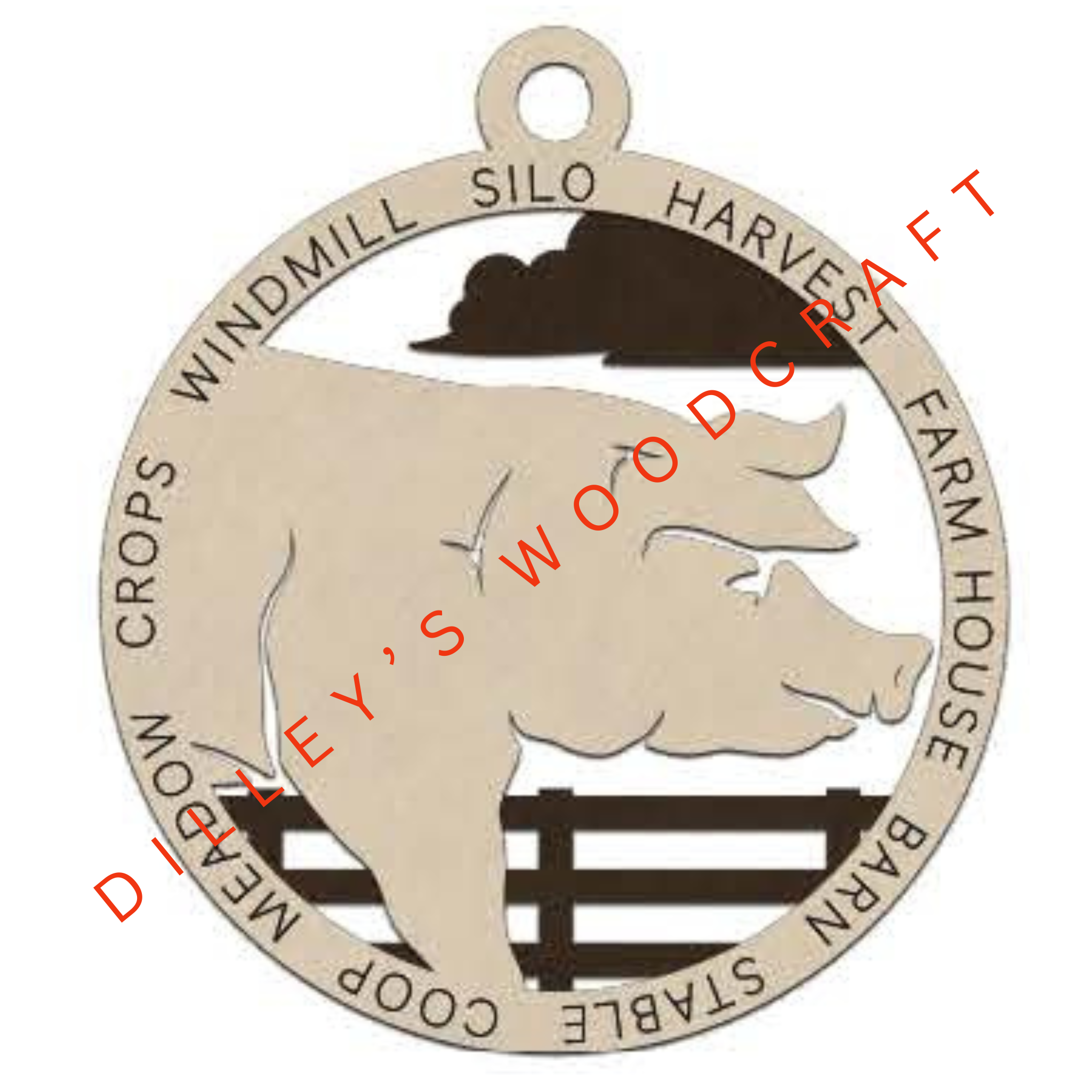 Farm Fresh Ornaments - Pig