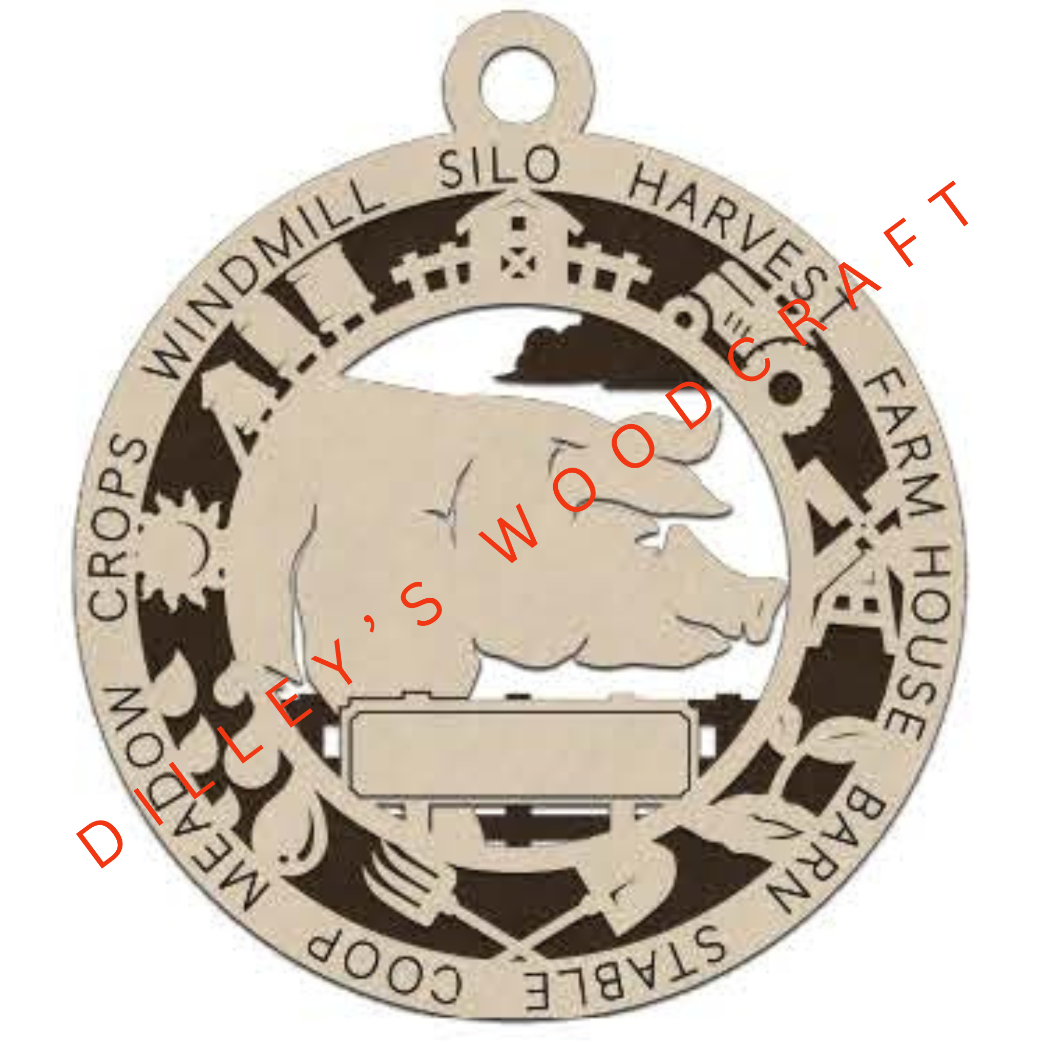 Farm Fresh Ornaments - Pig