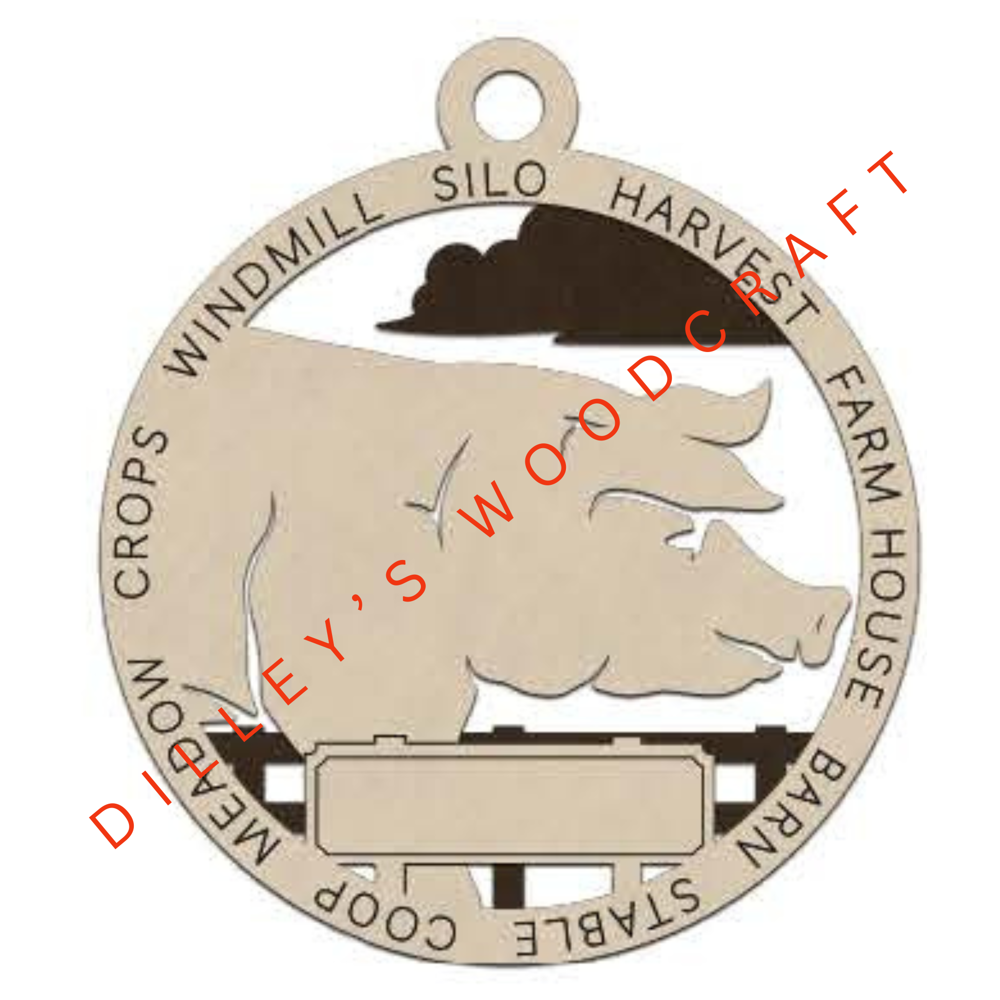Farm Fresh Ornaments - Pig