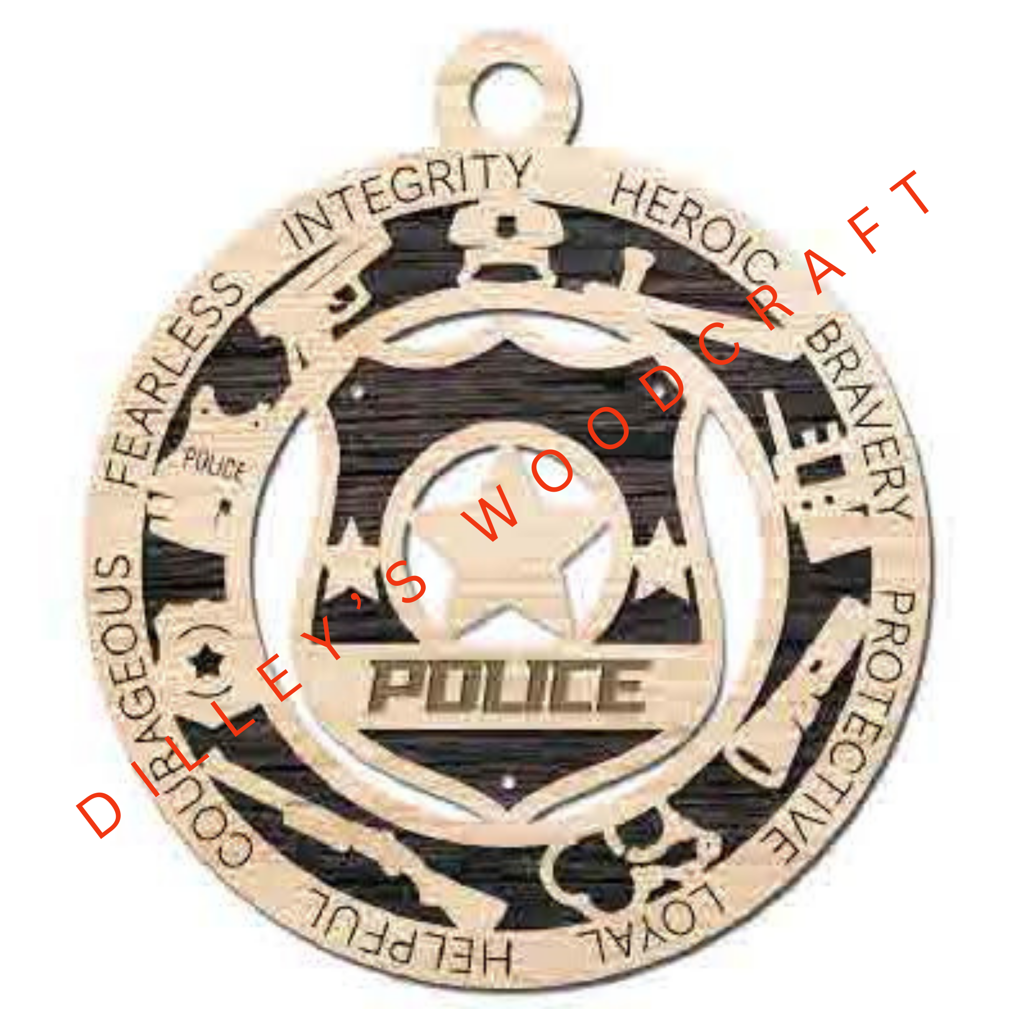 Military Ornament - Police (Double Layer)