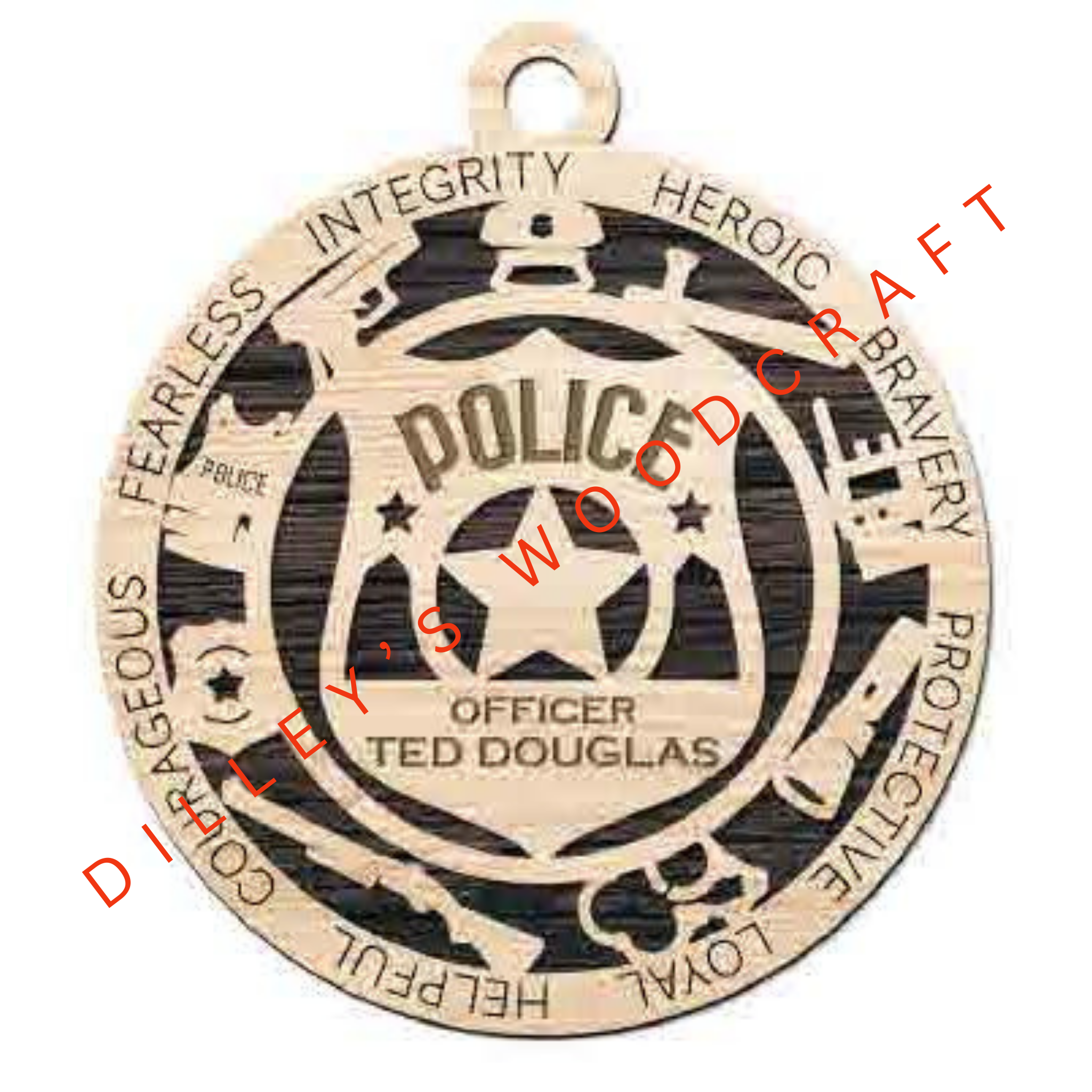 Military Ornament - Police (Single Layer)