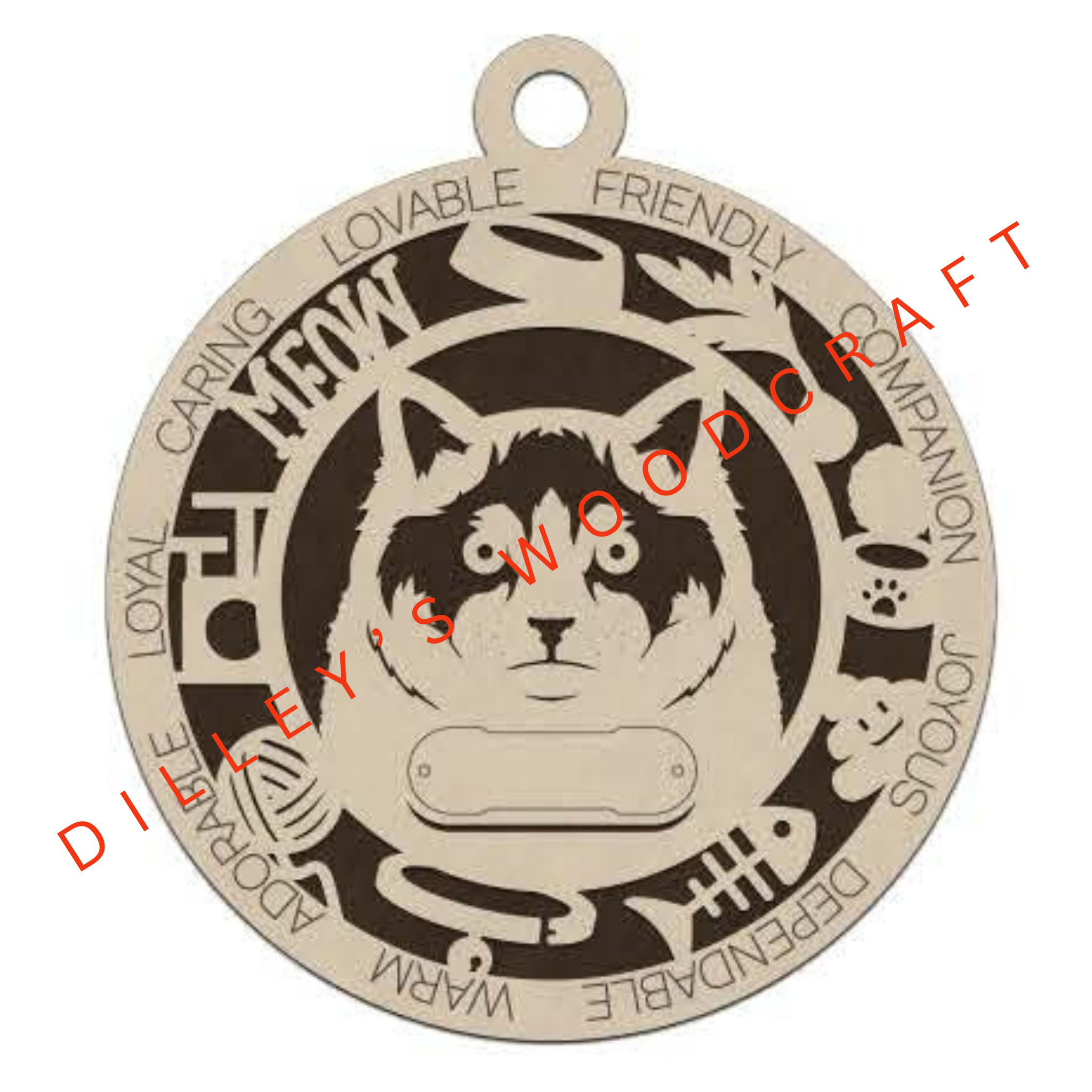 Cat Ornament Friendly - Ragdoll Cat