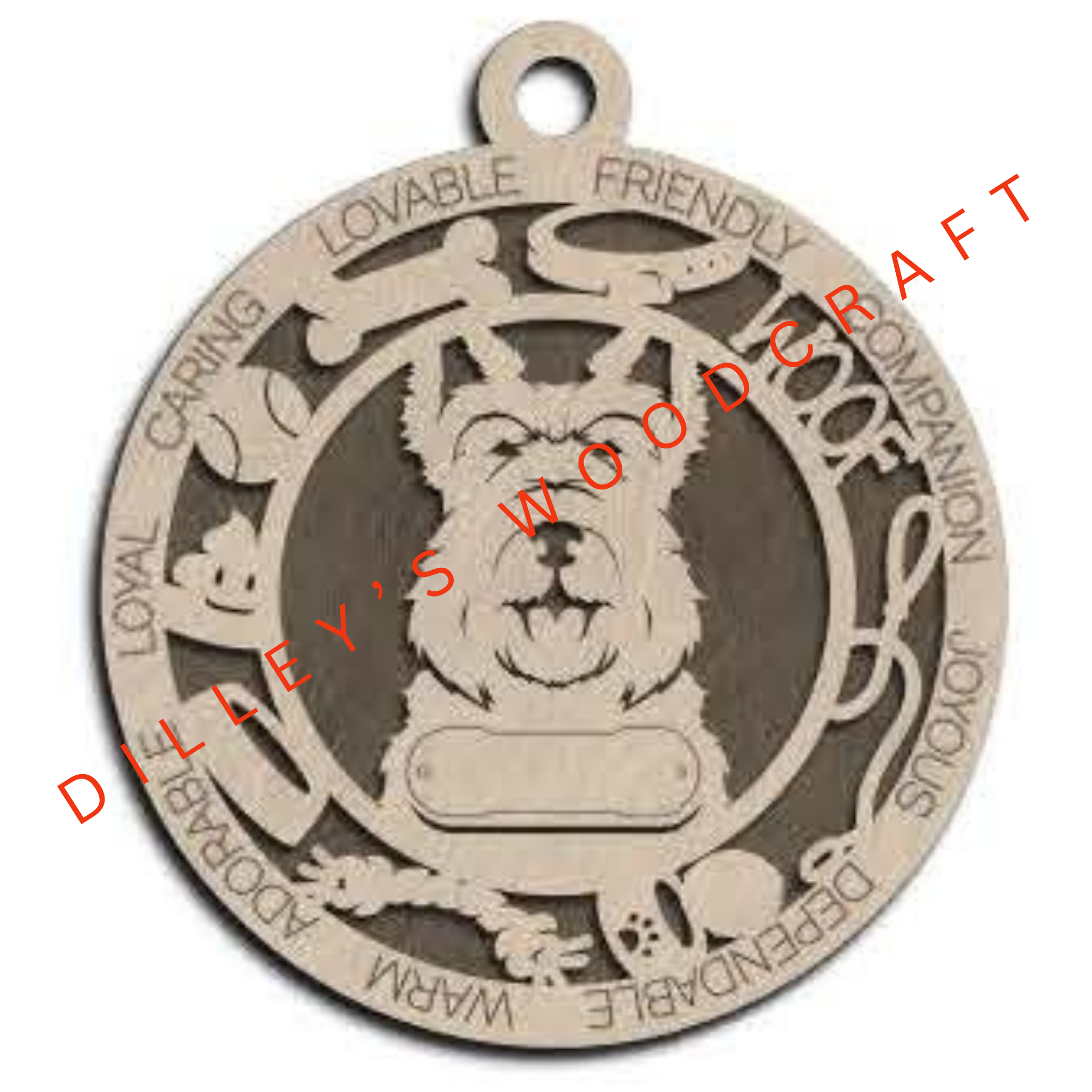 Dog Ornament Friendly - Scottish Terrier