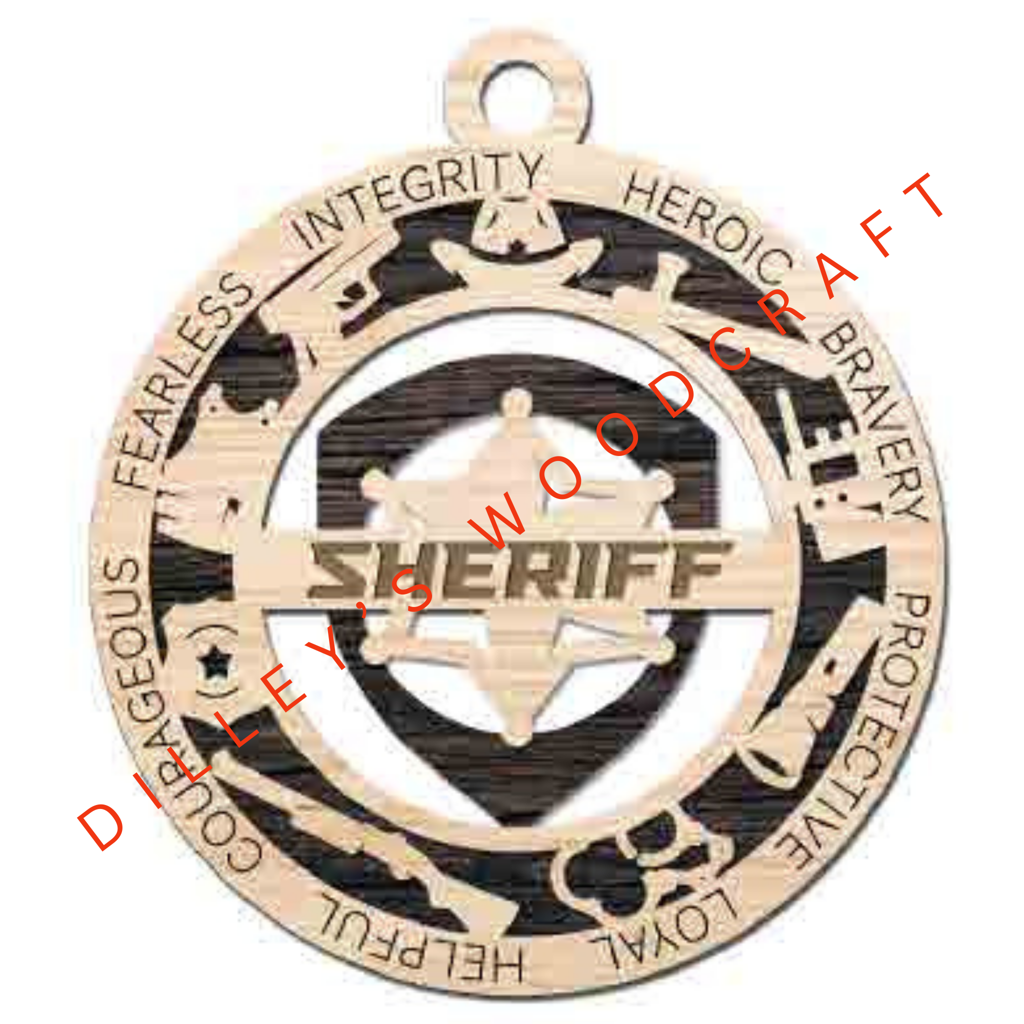 Military Ornament - Police (Double Layer)