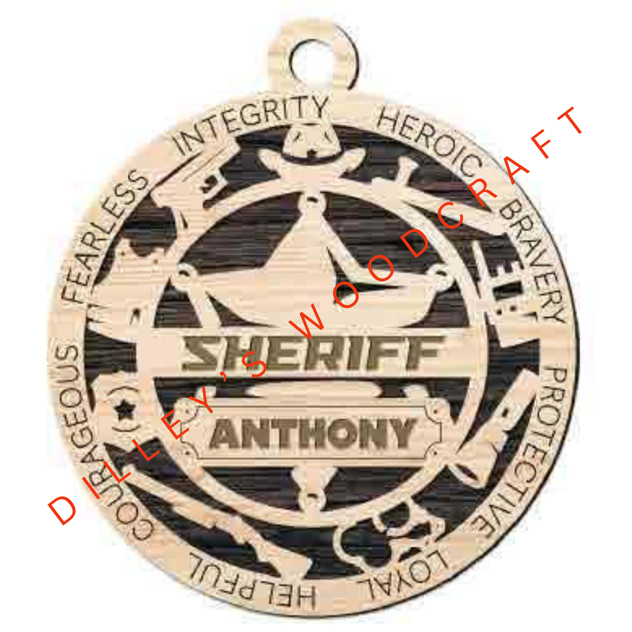 Military Ornament - Police (Single Layer)