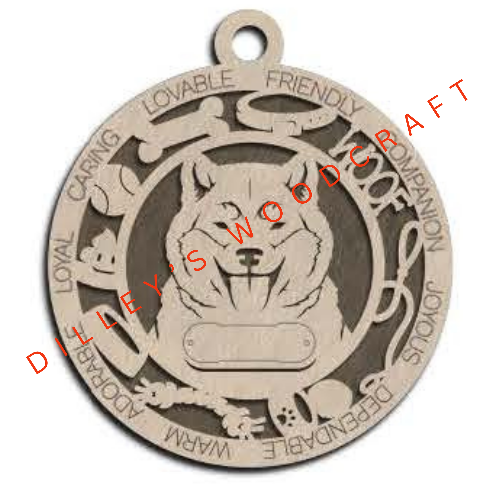 Dog Ornament Friendly - Shiba Inu