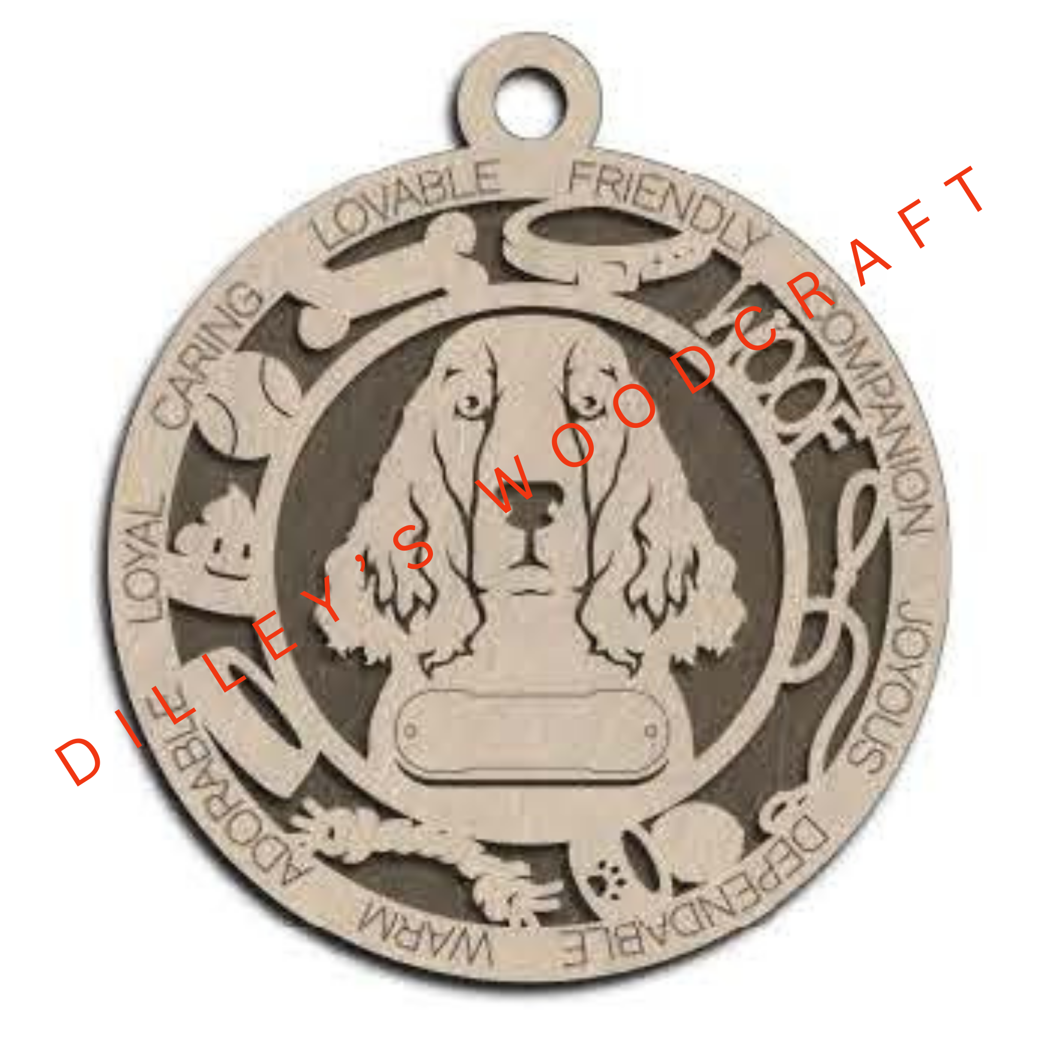 Dog Ornament Friendly - English Springer Spaniel