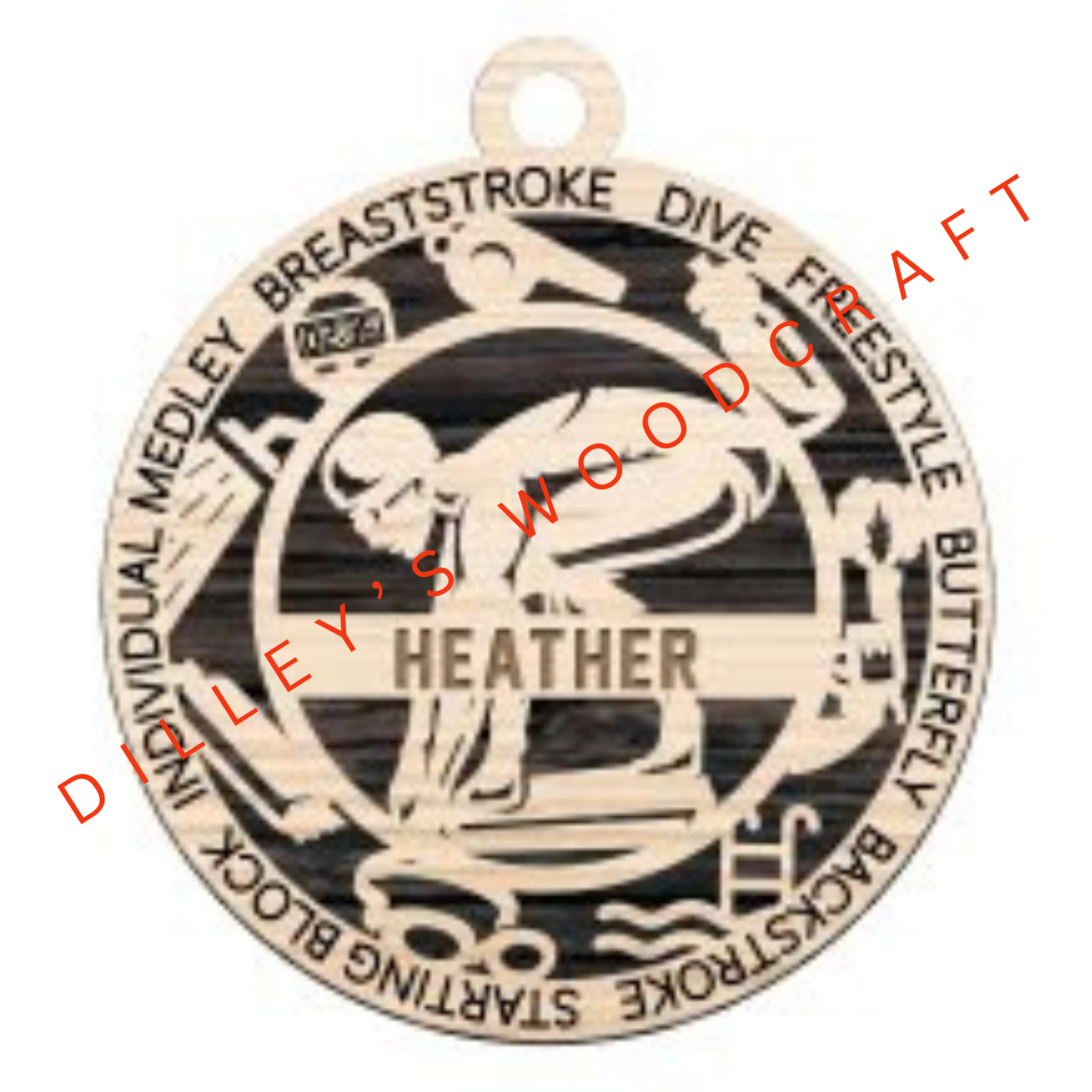 Stadium Series Ornament - Swimming (Female)