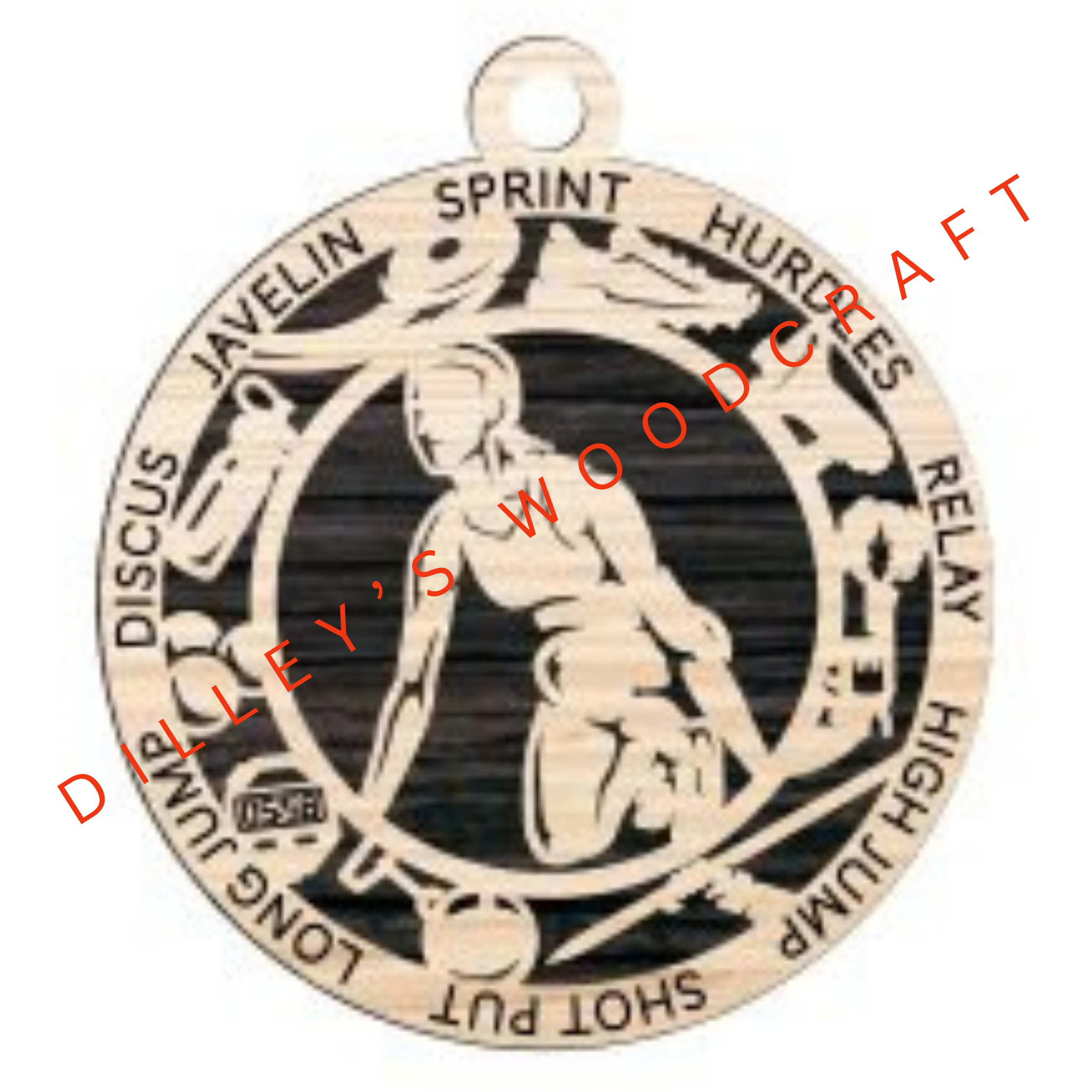 Stadium Series Ornament - Track (Female)