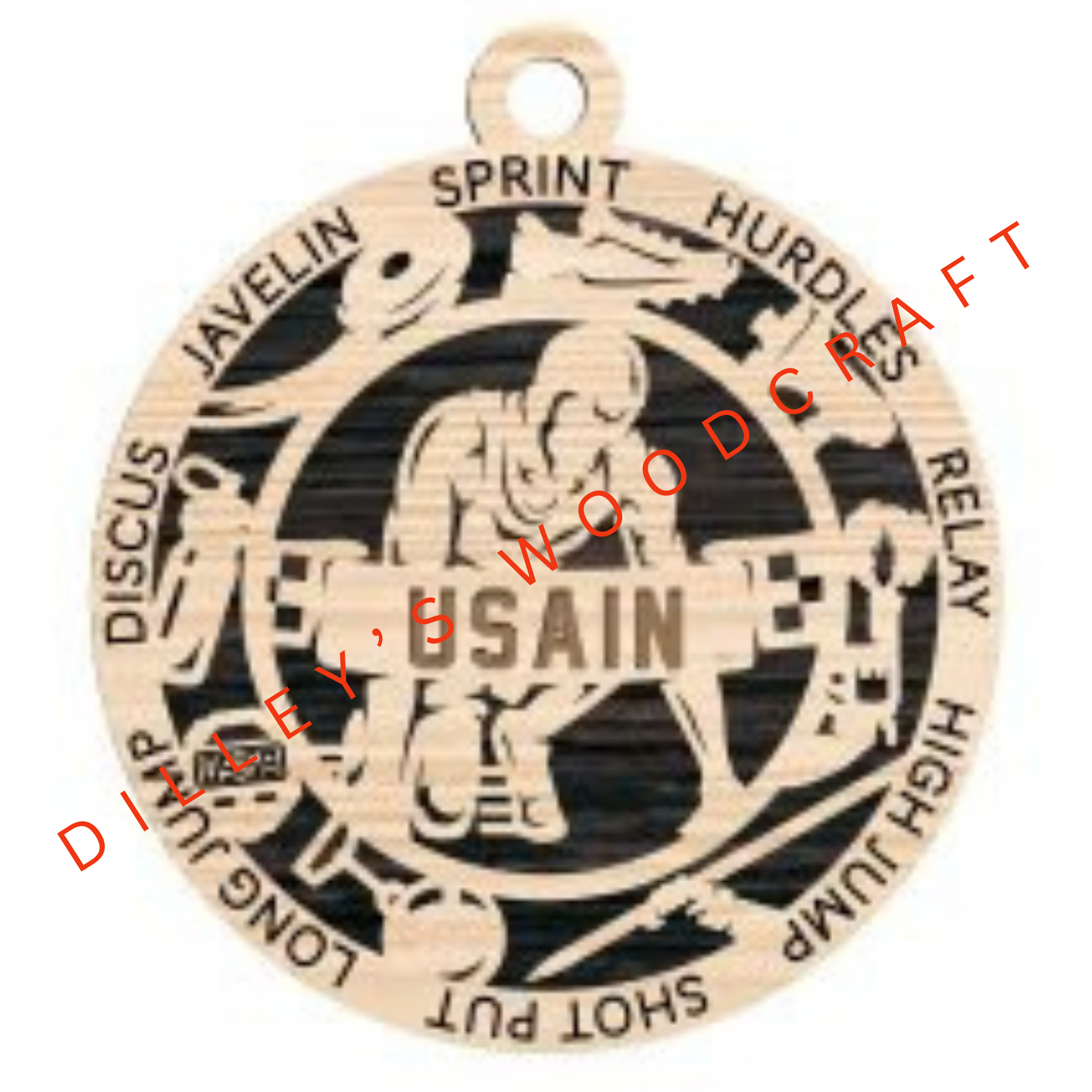 Stadium Series Ornament - Track (Male)