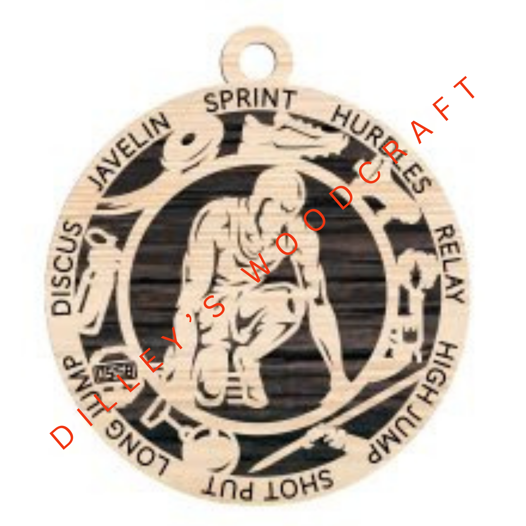 Stadium Series Ornament - Track (Male)