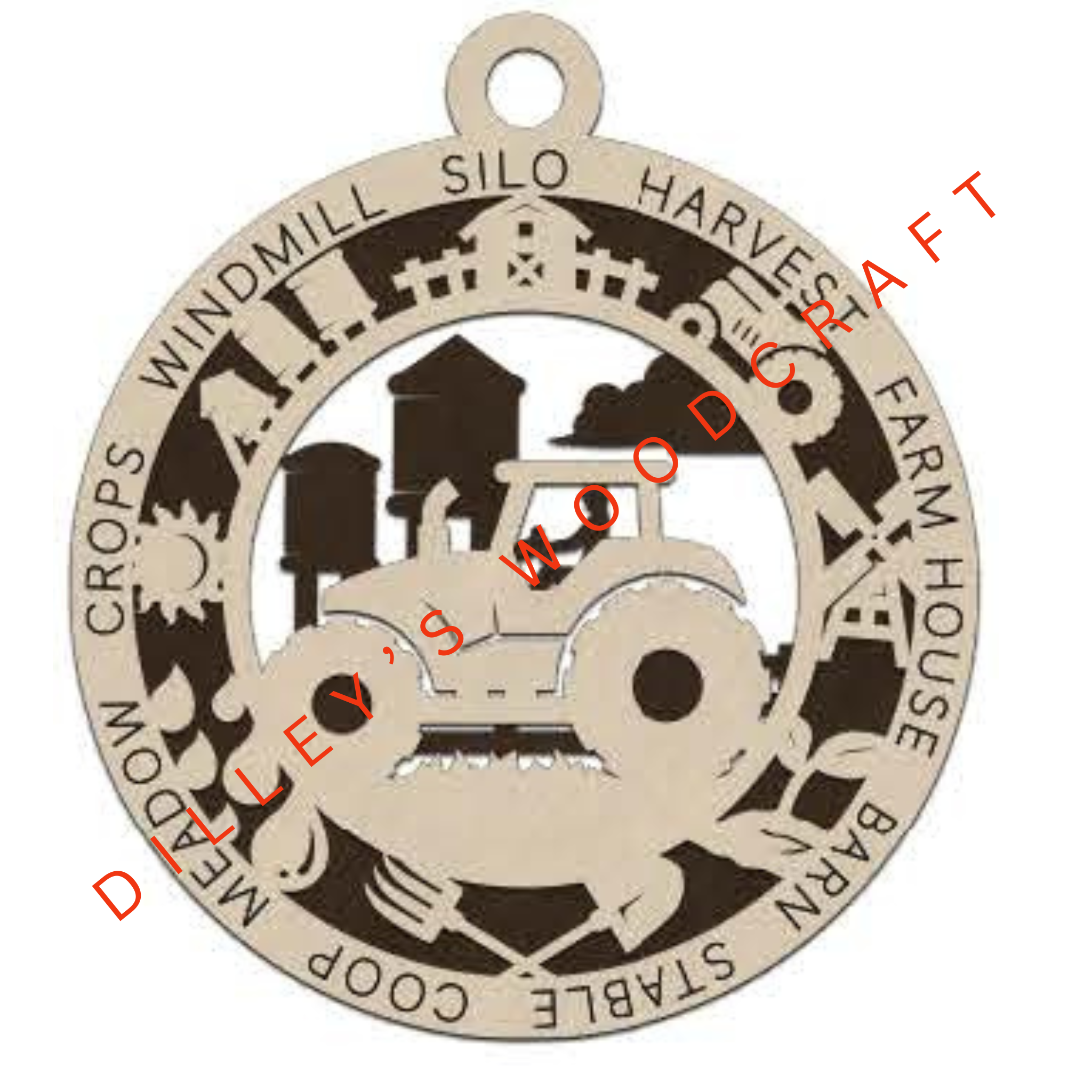 Farm Fresh Ornaments - Tractor