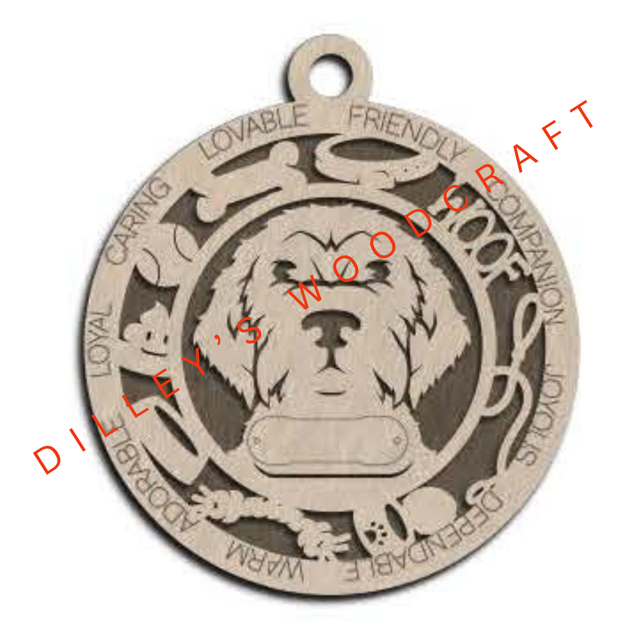 Dog Ornament Friendly - Wirehaired Pointing Griffin